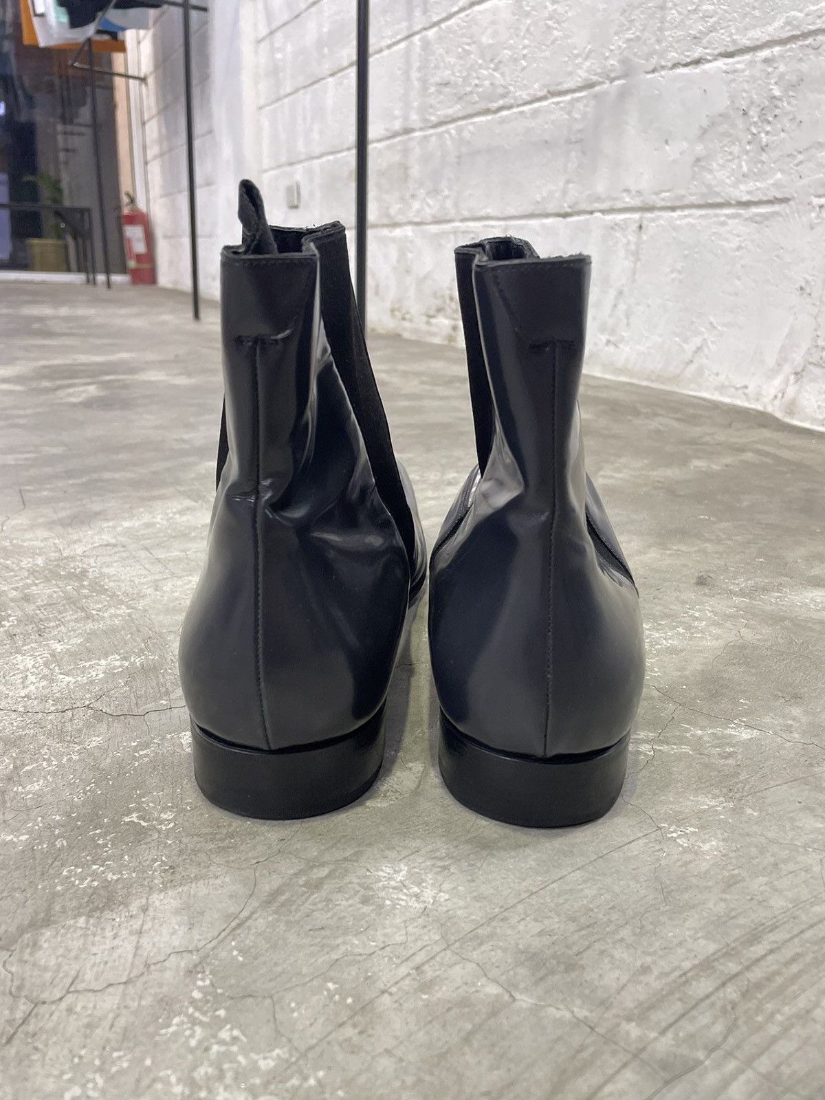Prada Prada Patent Pointy Toe Boots Oxford Size US 12 / EU 45 - 7 Thumbnail