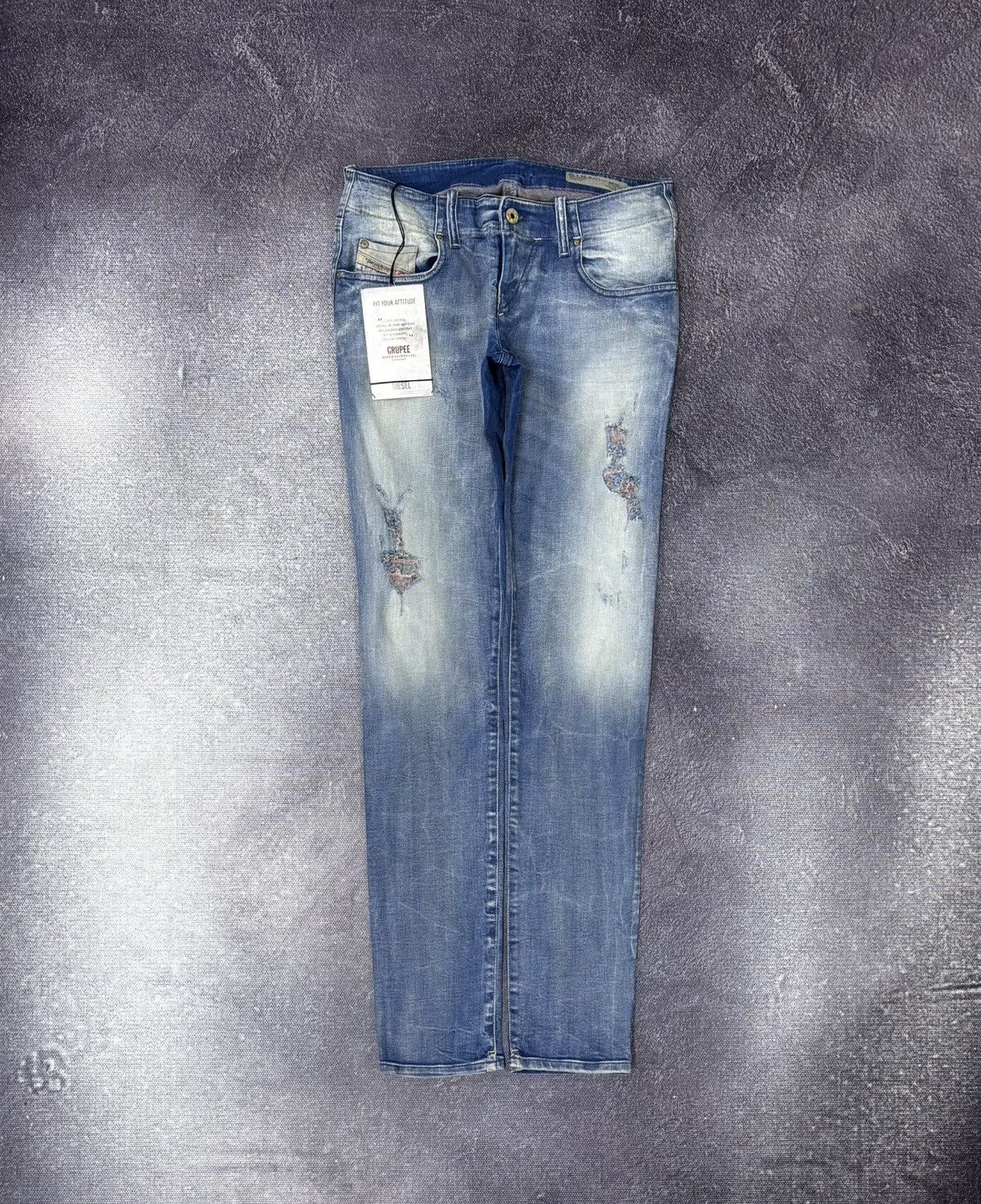 Diesel Diesel Grupee NWT Women’s Super Slim Skinny Blue Denim Jeans Size 29" - 1 Thumbnail