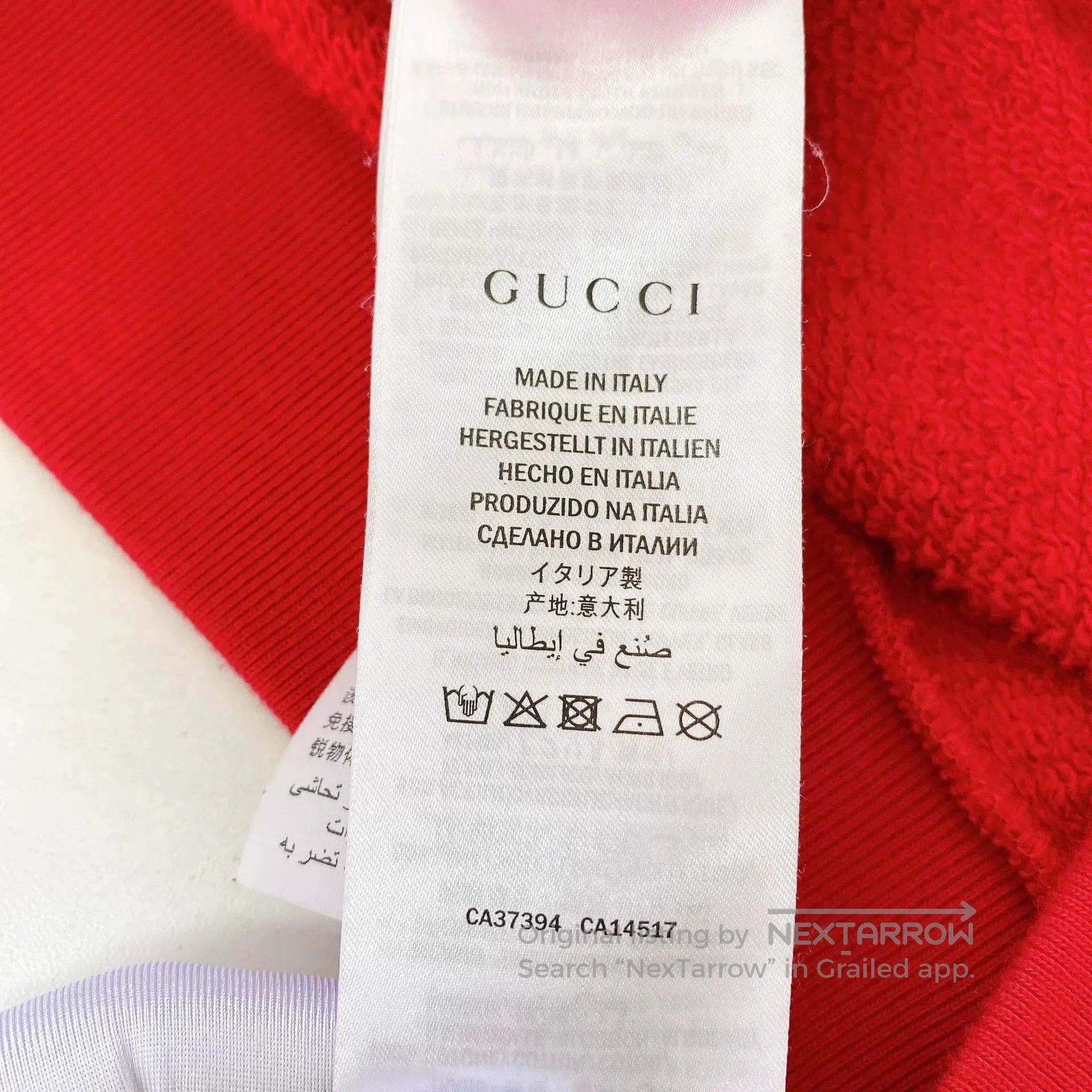 Gucci Gucci Red Lamb Pattern Sweatshirt S. Size US S / EU 44-46 / 1 - 7 Thumbnail