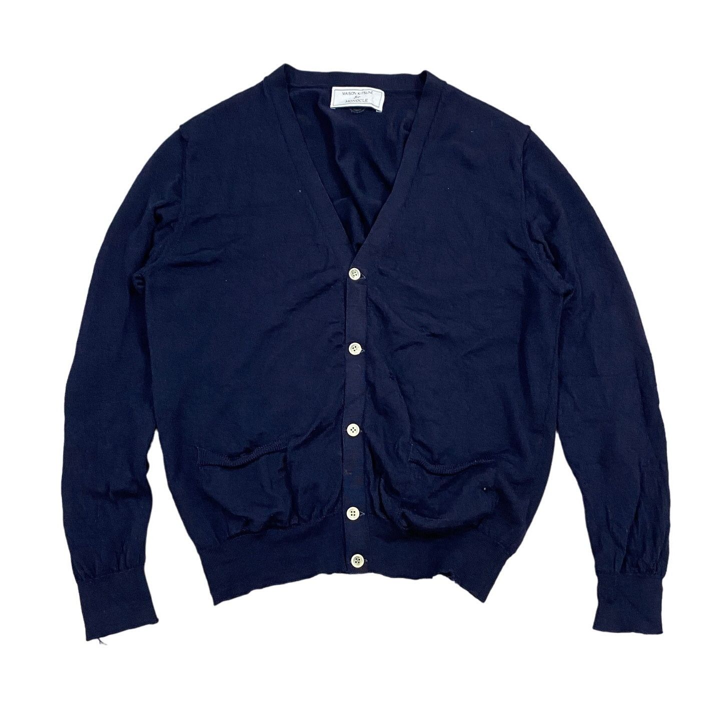 Maison Kitsune Maison Kitsune shawl collar cardigan | Grailed