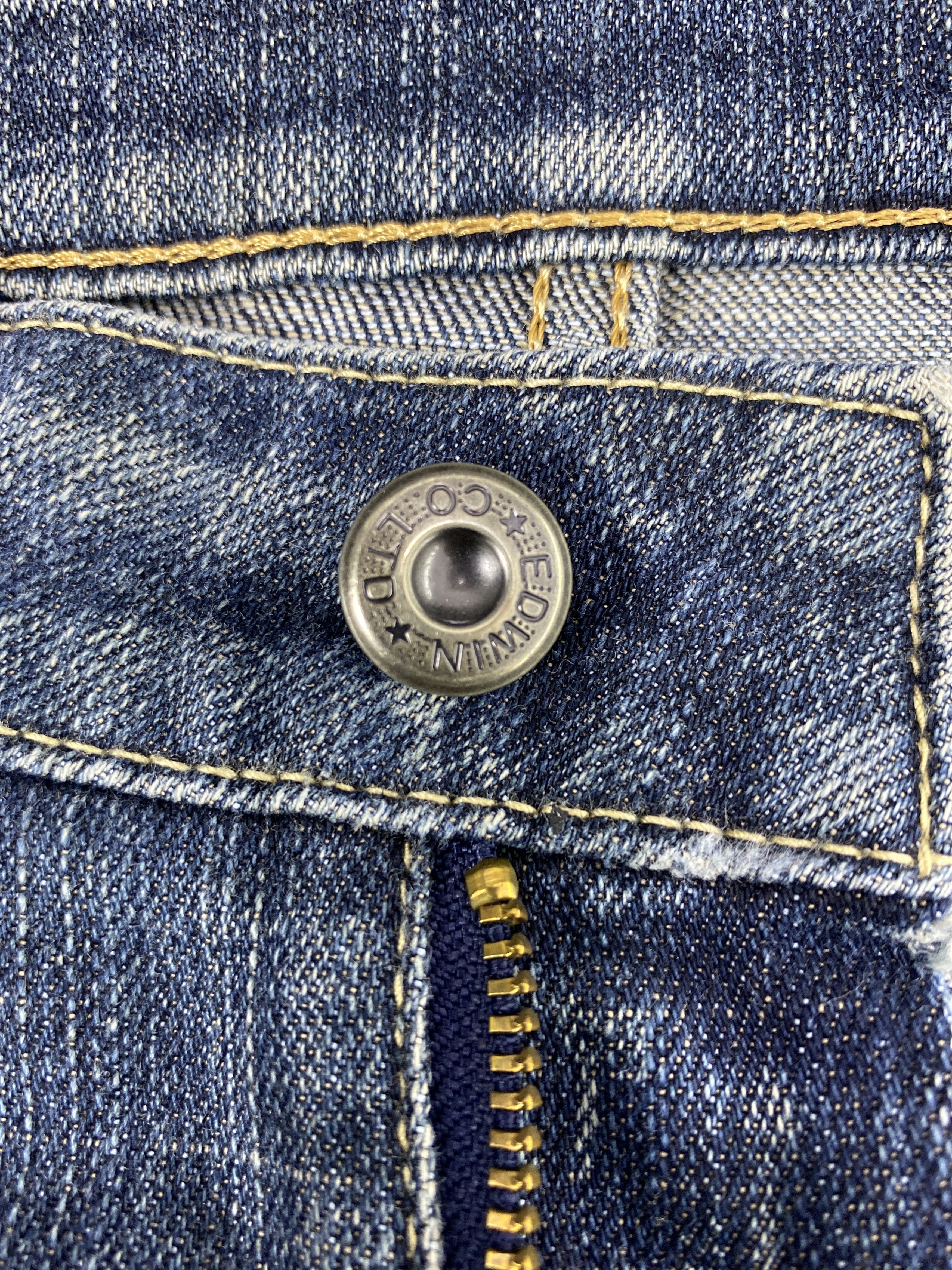 Edwin Vintage Edwin Distressed Wash Flare Jeans - J1076 Size 26" / US 2 / IT 38 - 9 Thumbnail