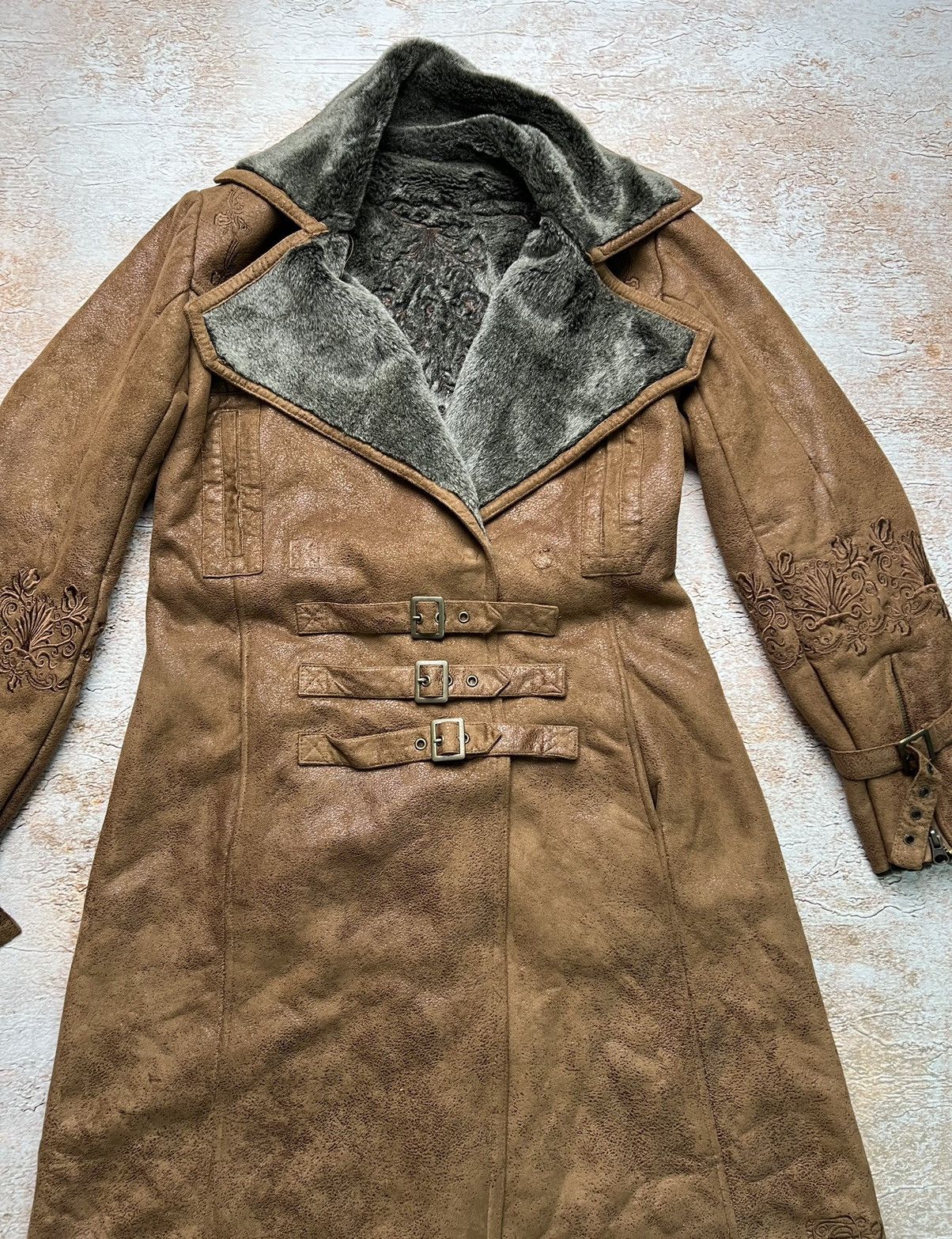 Vintage Vintage Japanese belted long coat Size S / US 4 / IT 40 - 3 Thumbnail