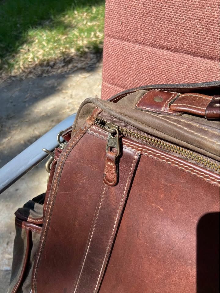 Other Vintage Korchimar Waxed Canvas/Leather Messenger Bag Size ONE SIZE - 3 Thumbnail