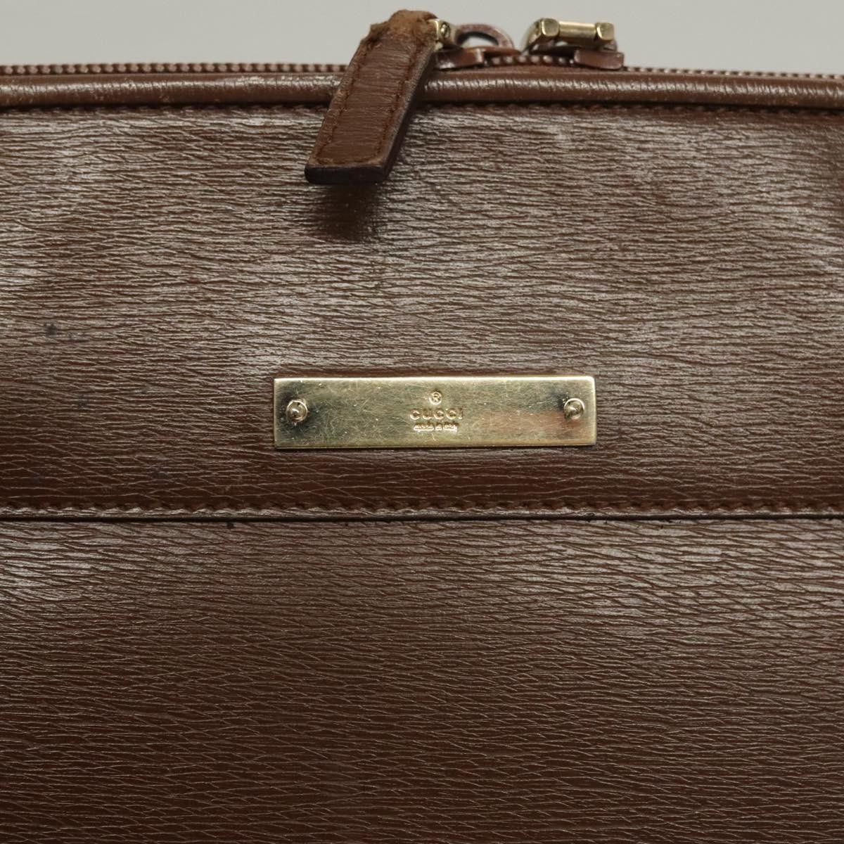 Gucci GUCCI Tote Bag Leather Brown Size ONE SIZE - 16 Thumbnail