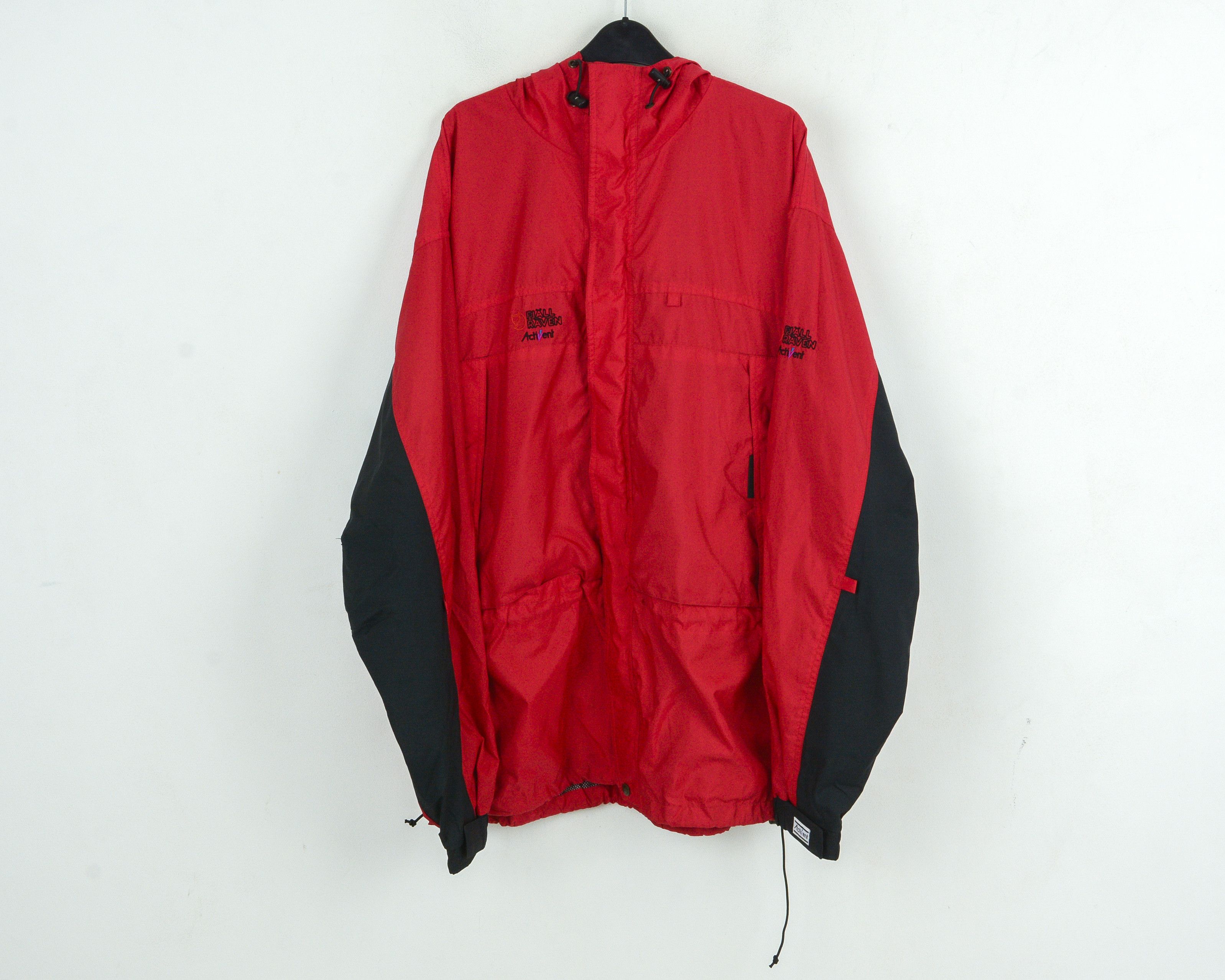 Fjallraven Jacket Rain Coat L Retro Windbreaker Zip Up Hooded Red Size US L / EU 52-54 / 3 - 1 Thumbnail