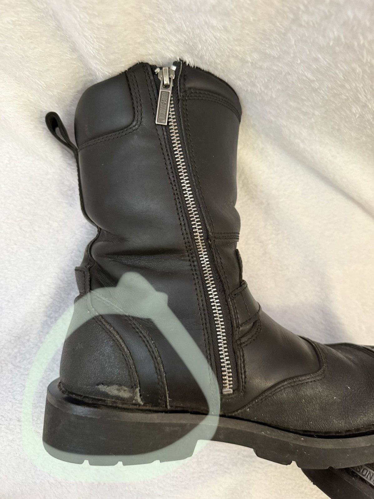 Harley Davidson Harley-Davidson mens size 8.5 black leather biker shift boot Size US 8.5 / EU 41-42 - 7 Thumbnail