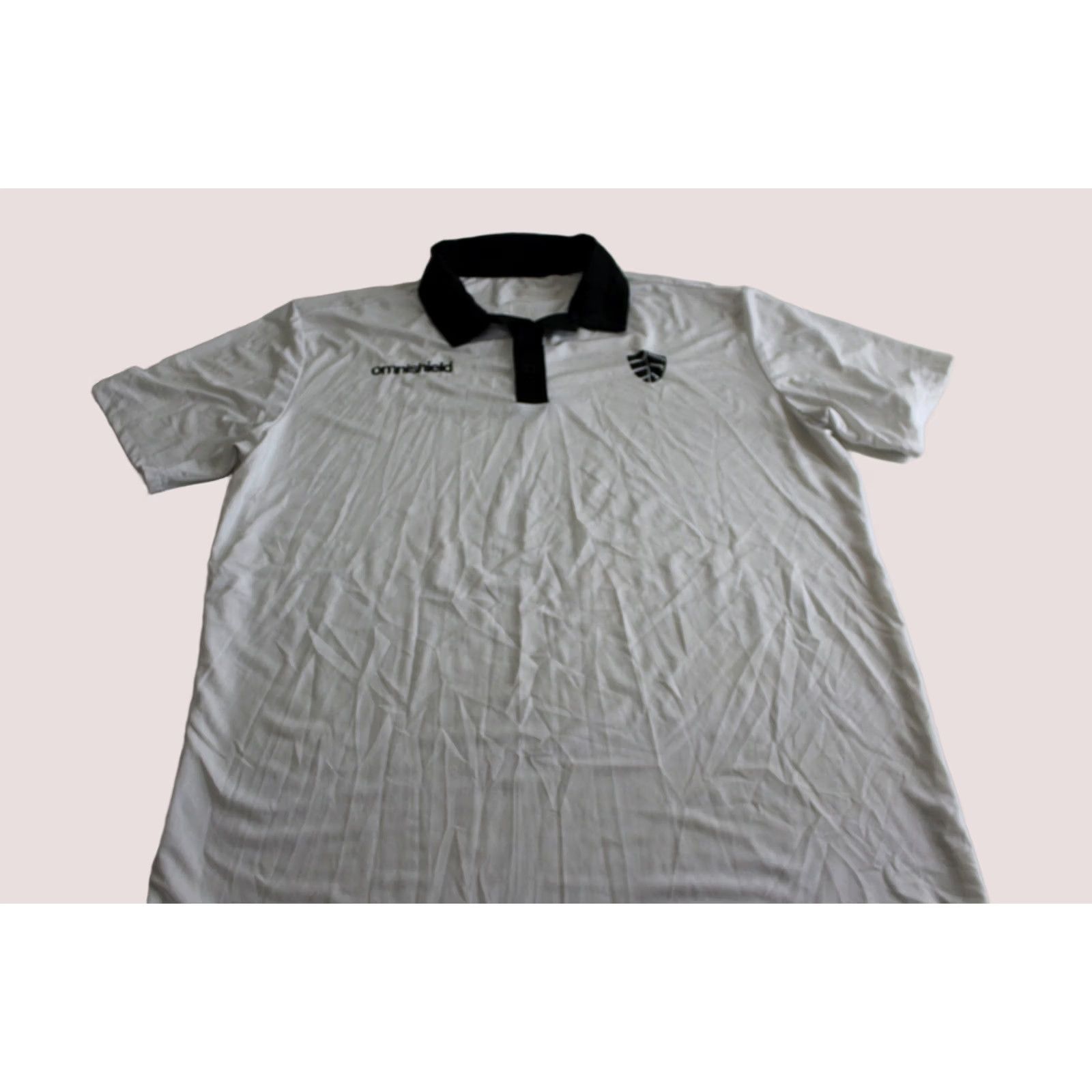 Logo Athletic Shield Mens L Omnishield White Black Logo Athletic Polo Size US L / EU 52-54 / 3 - 1 Thumbnail