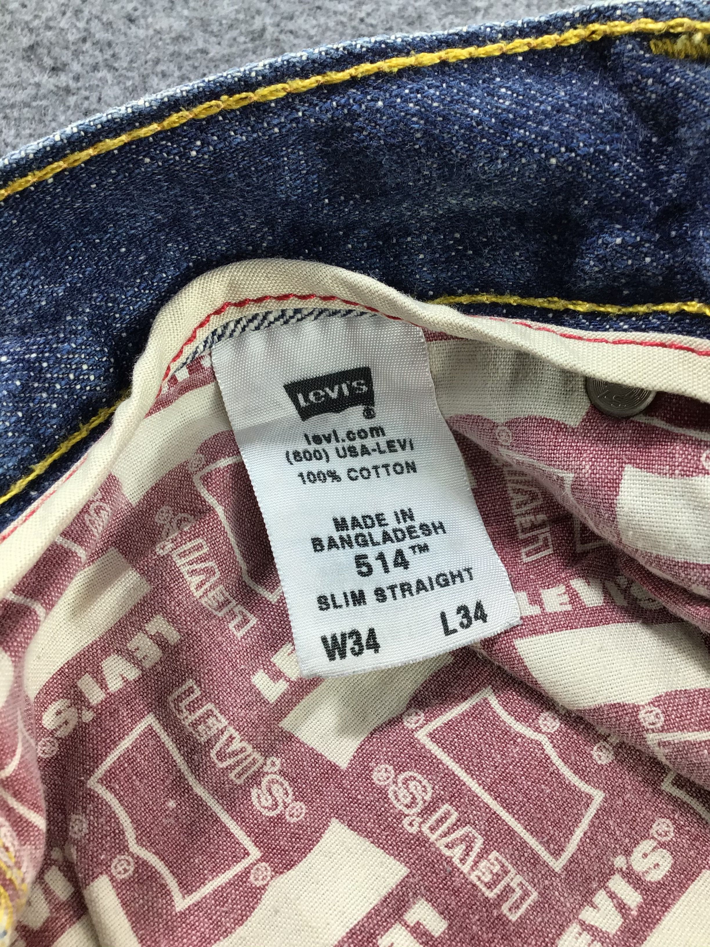 Levi's Vintage Levis 514 Jeans Faded Blue Denim KJ300 Size US 35 - 10 Thumbnail