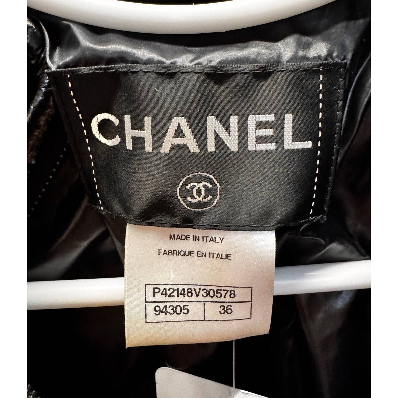 Chanel Chanel Fall 2011 Black Polyurethane Fitted Jacket FR40 Size M / US 6-8 / IT 42-44 - 6 Thumbnail