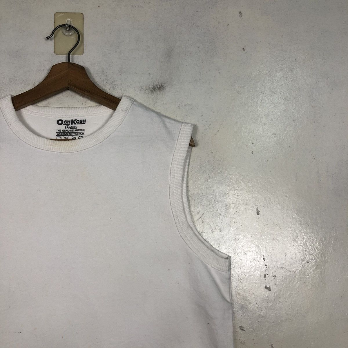 Japanese Brand 📌Vintage Sweatshirt Sleeve Less Oshkosh Rich White Size US M / EU 48-50 / 2 - 8 Thumbnail