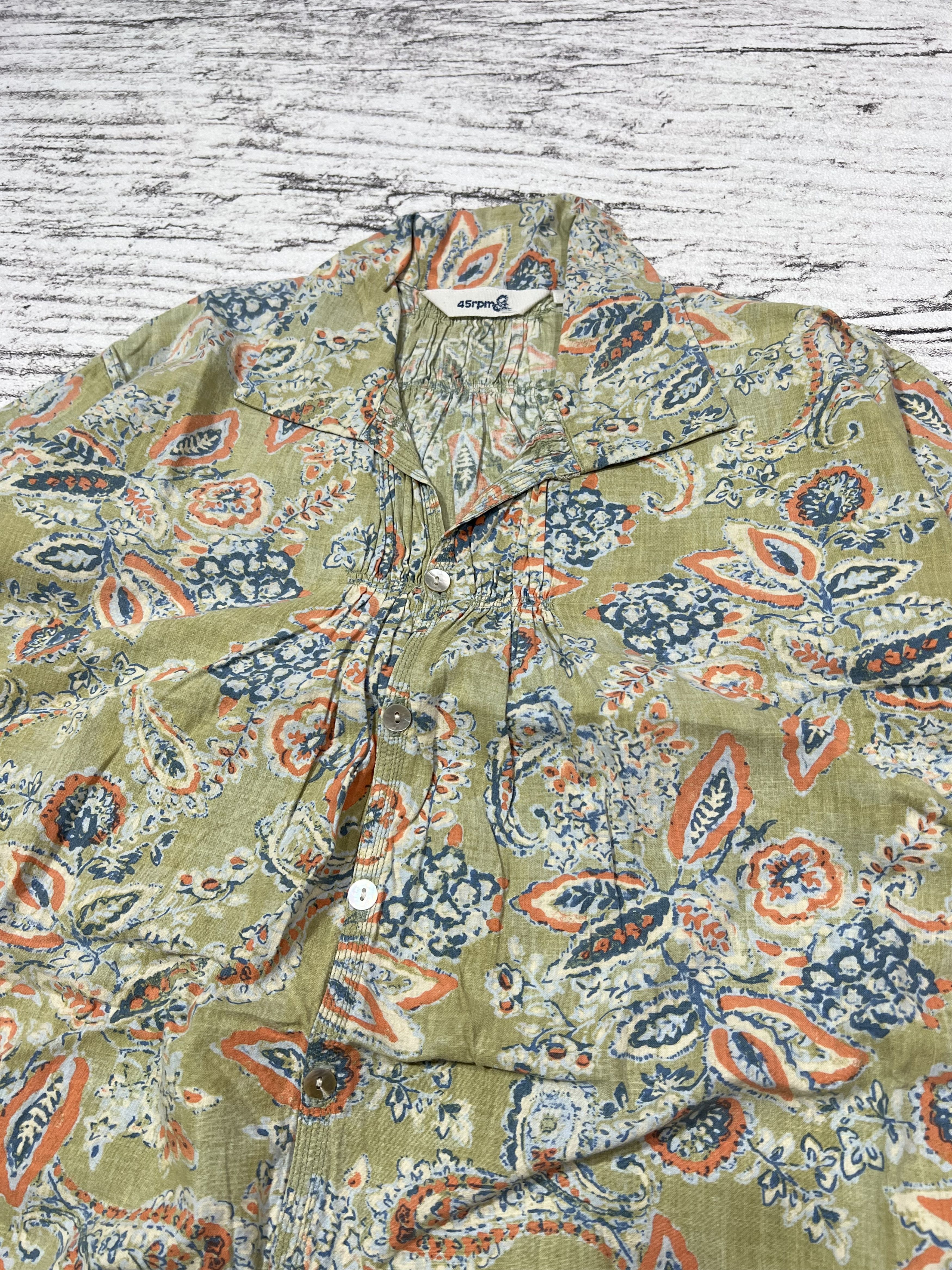 45rpm 2000s 45 RPM Studio Floral Pattern Print Shirt Size US L / EU 52-54 / 3 - 2 Thumbnail