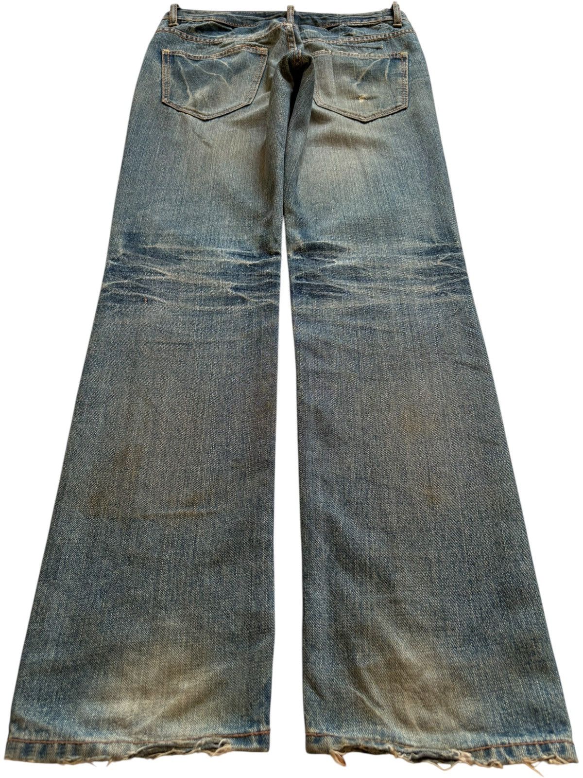 Japanese Brand Vintage Japanese Brand Rusty Mud Wash Ripped Jeans Size US 31 - 2 Thumbnail