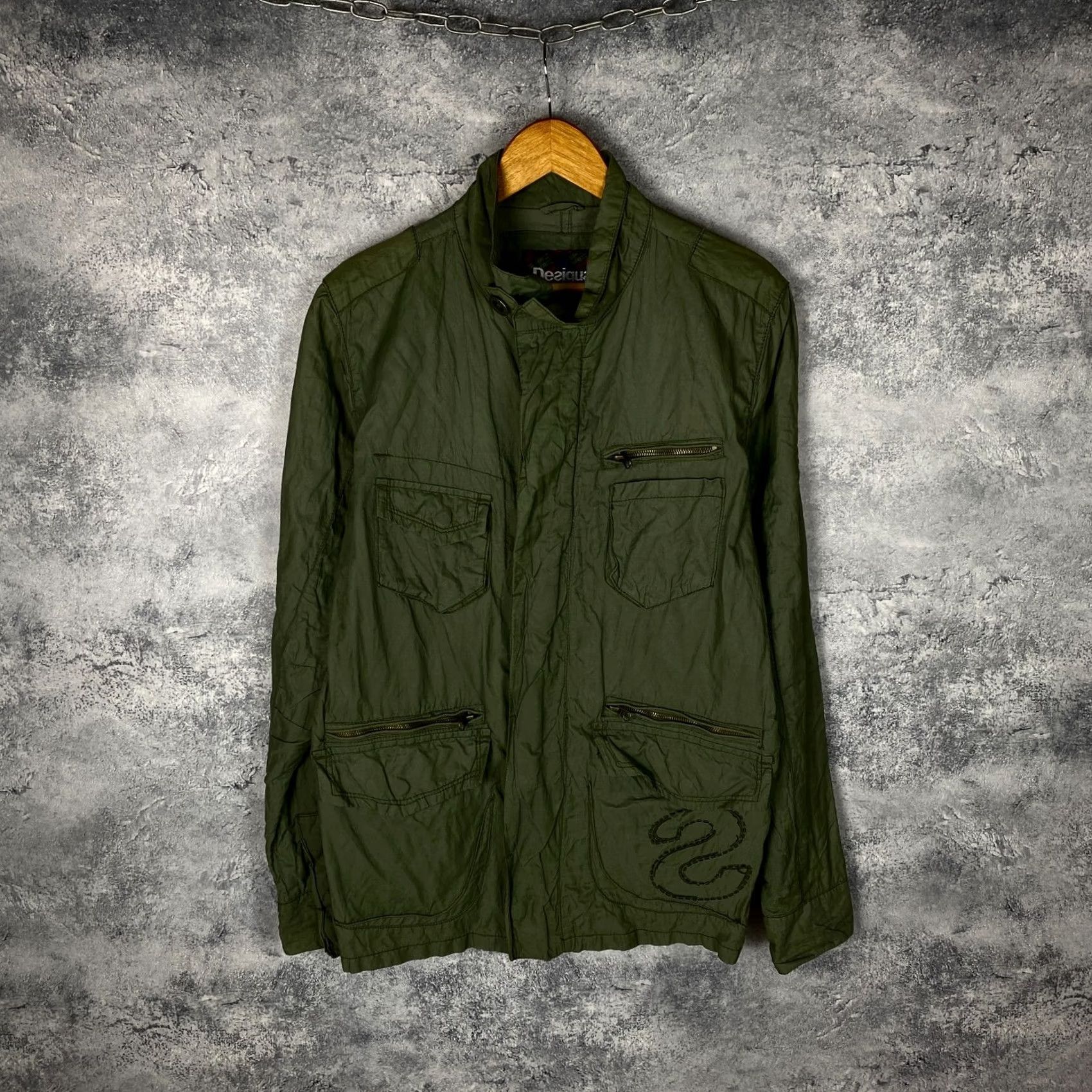 Desigual Desigual Windbreaker Jacket Men’s Brown Nylon Shell Size M Size US M / EU 48-50 / 2 - 2 Thumbnail