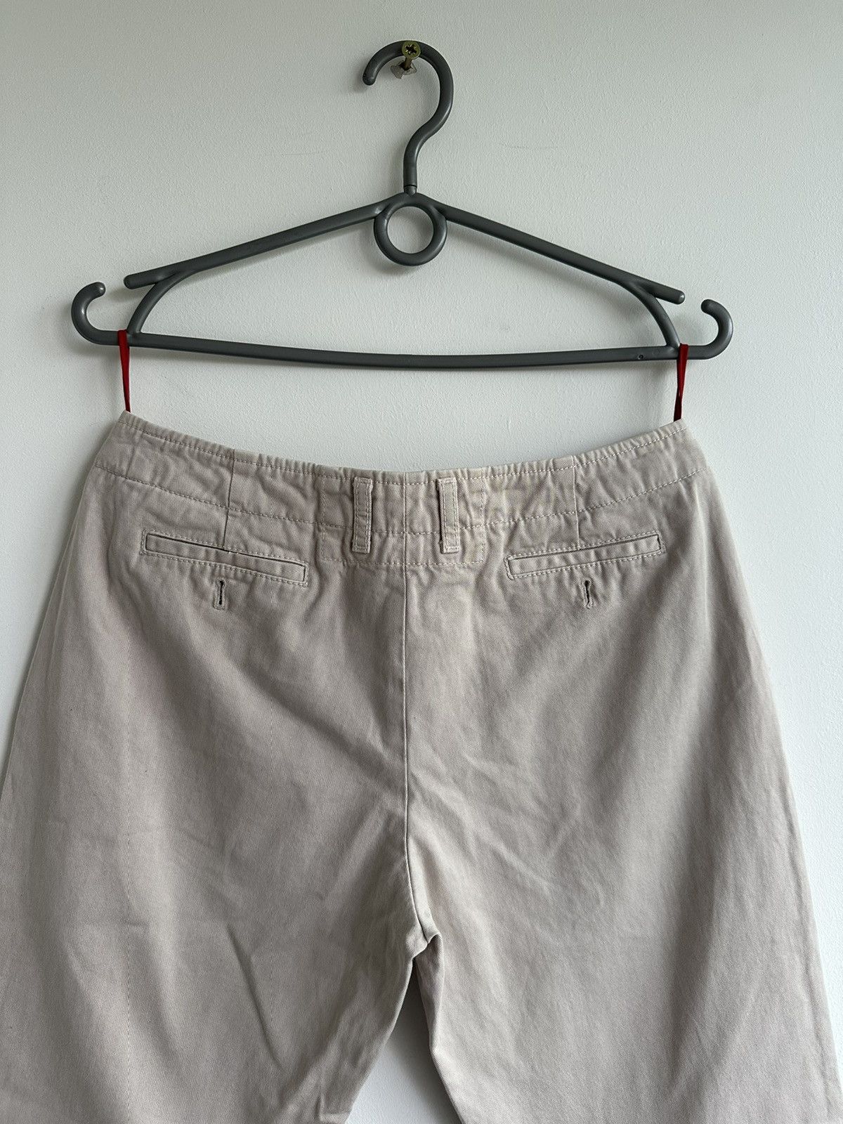 Prada 2003 Prada Cotton Beige Bootcut Chino Pants Women Size IT 42 Size 28" / US 6 / IT 42 - 8 Thumbnail