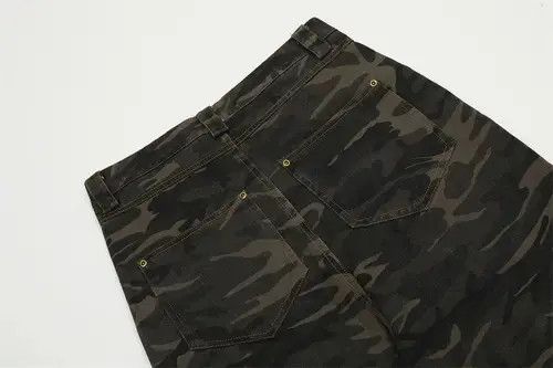 Jean American contrast camouflage loose straight-leg work jeans Size US 32 / EU 48 - 6 Thumbnail