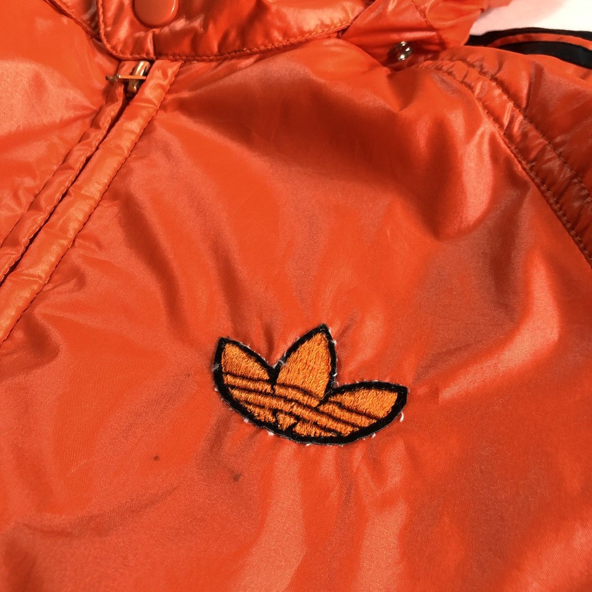 Vintage Rare! Vintage 70s Adidas Light Puffer Stripes Jacket Size US M / EU 48-50 / 2 - 6 Thumbnail