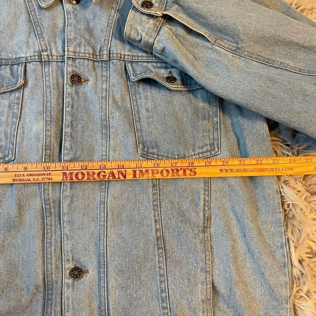 Harley Davidson Harley-Davidson Light Blue Denim Jacket size XL(small hole) Size US XL / EU 56 / 4 - 7 Thumbnail
