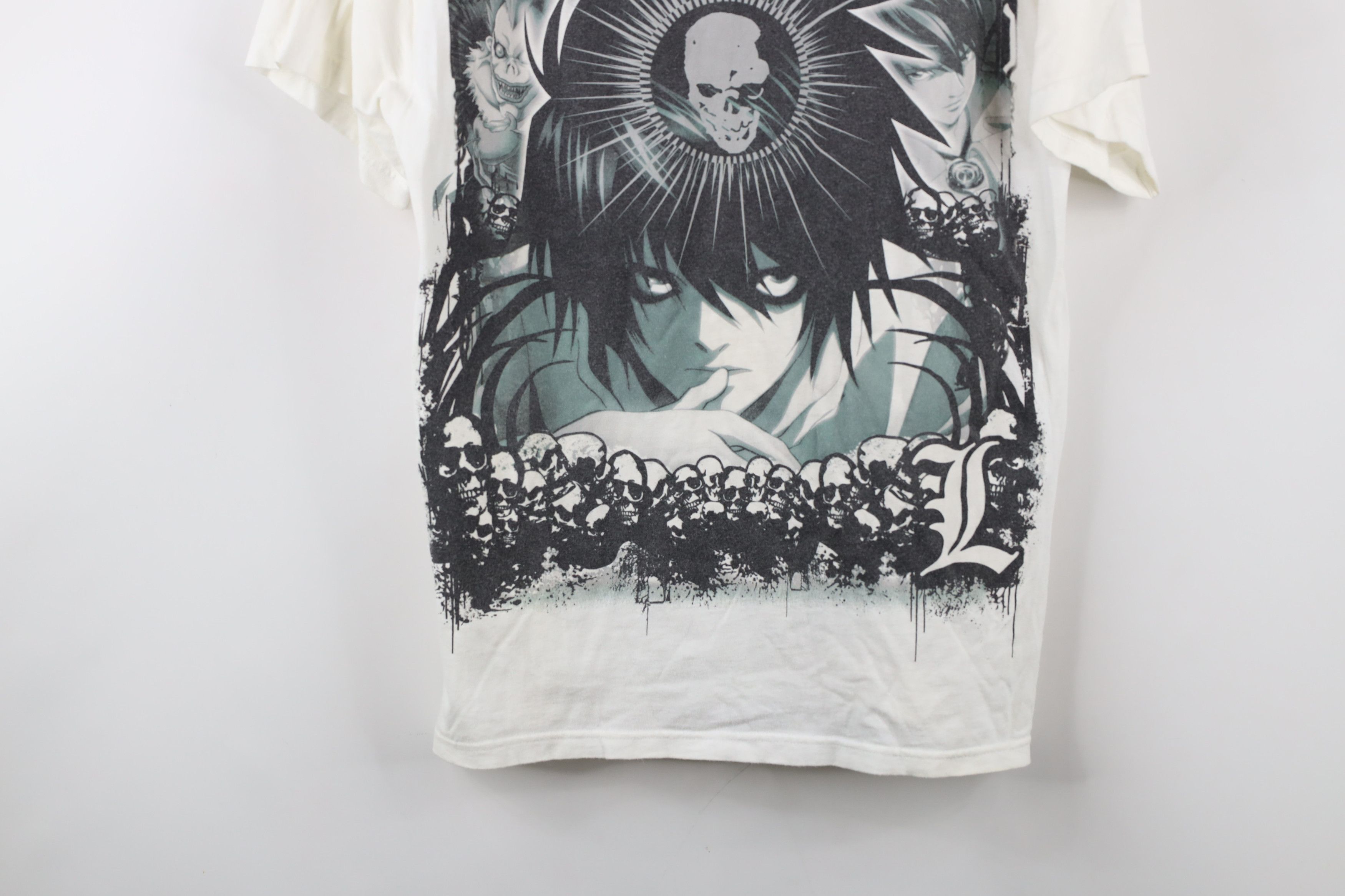 Vintage Vintage Shonen Jump Deathnote Anime Manga Skull T-Shirt Size US M / EU 48-50 / 2 - 3 Thumbnail