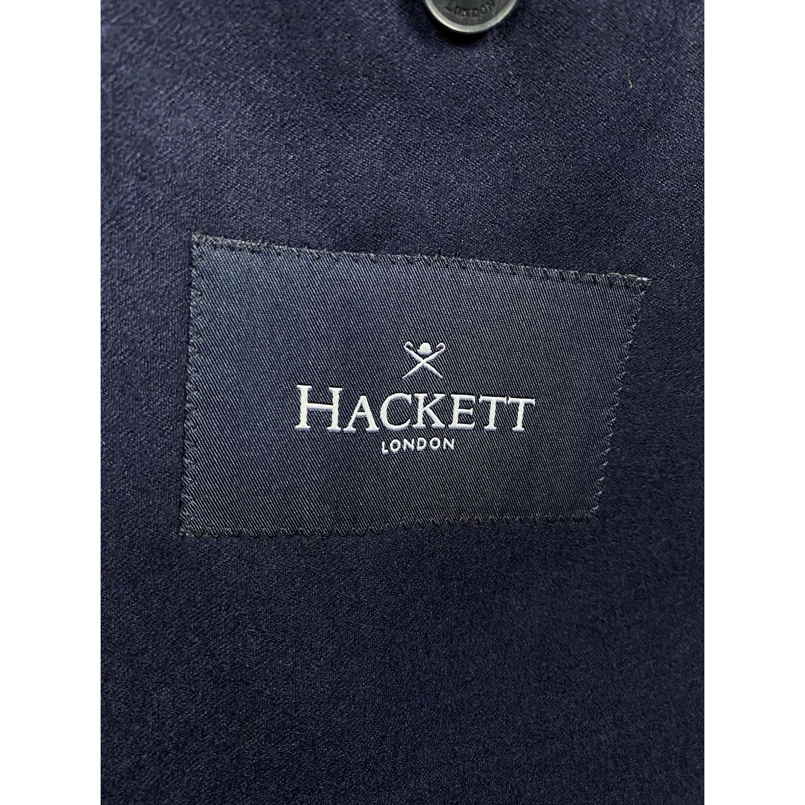 Hackett MINT! Hackett London Men's Blue Twill Wool Blazer Sportcoat Size 42R - 7 Thumbnail