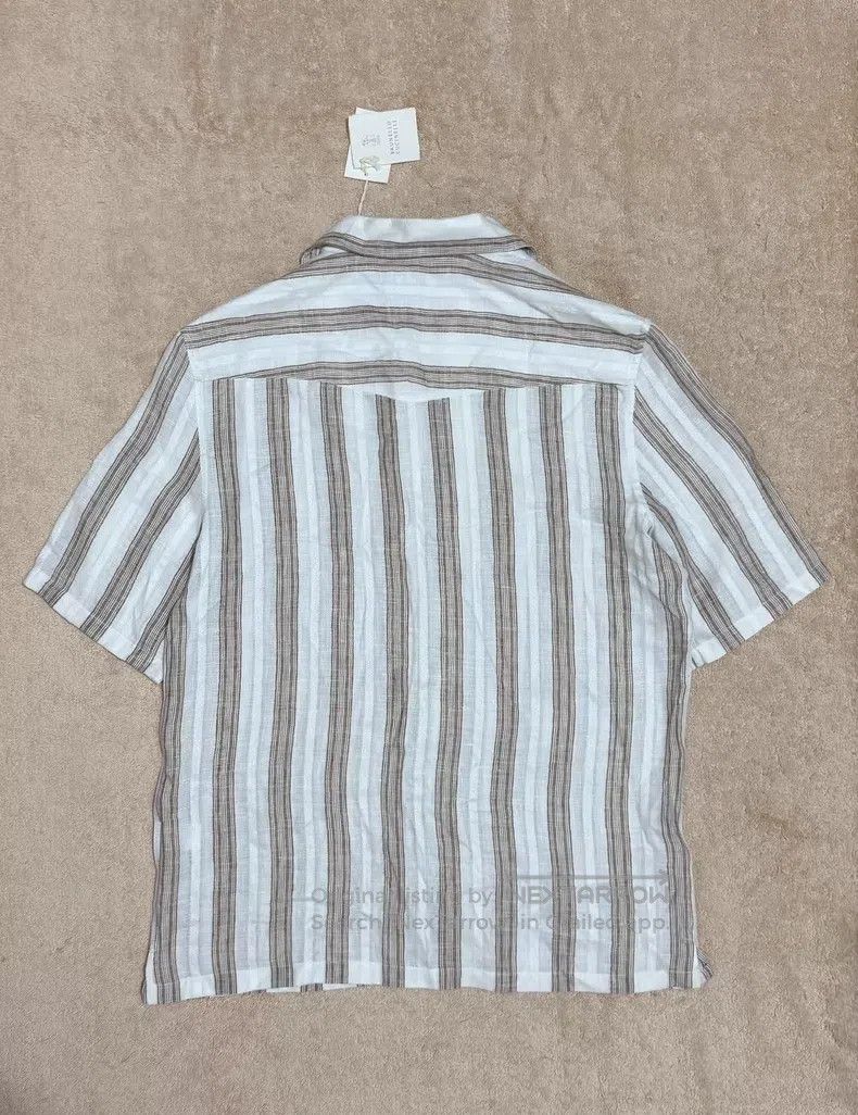Brunello Cucinelli Brunello Cucinelli Linen short-sleeved shirt, Cuban collar Size US S / EU 44-46 / 1 - 6 Thumbnail