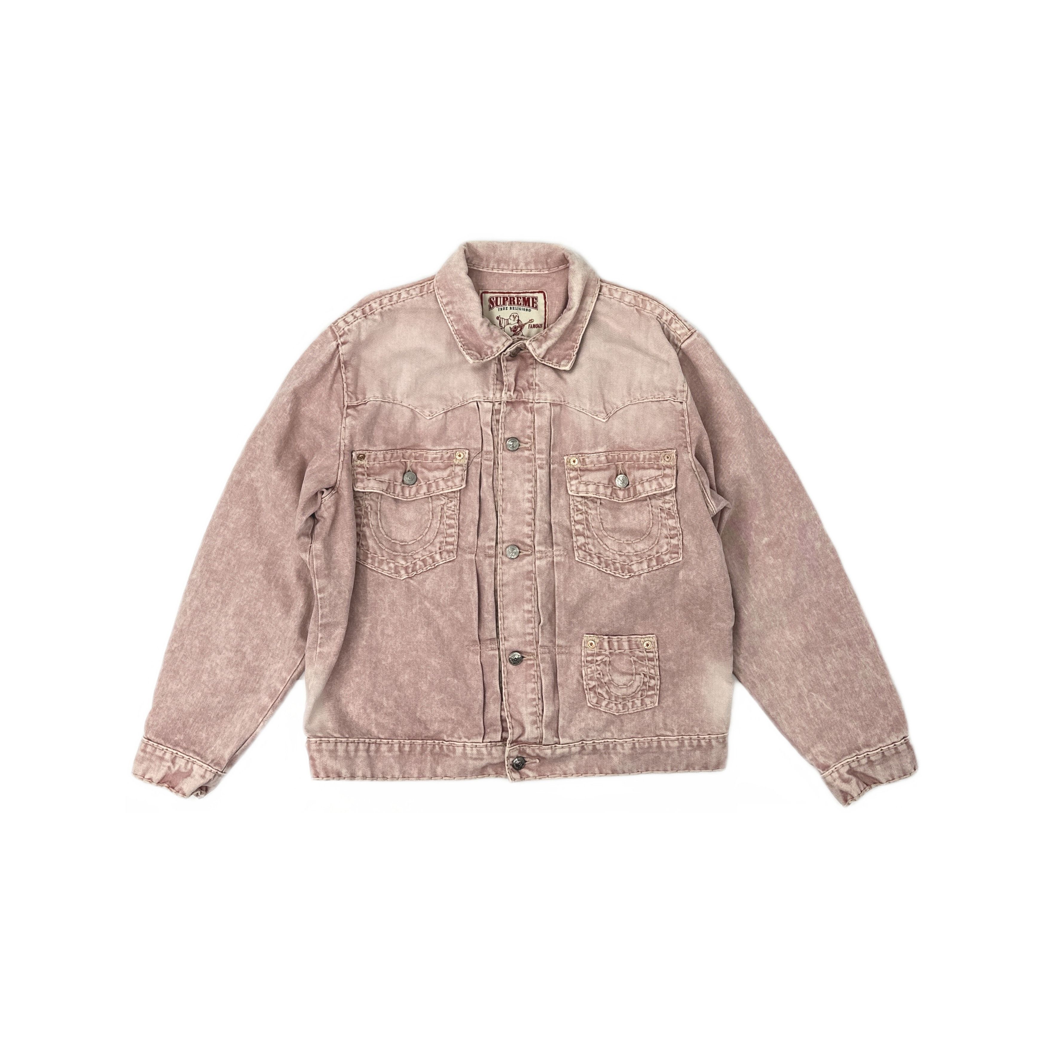 Supreme Supreme Archive Denim Jacquard Trucker Jacket Size L | Grailed
