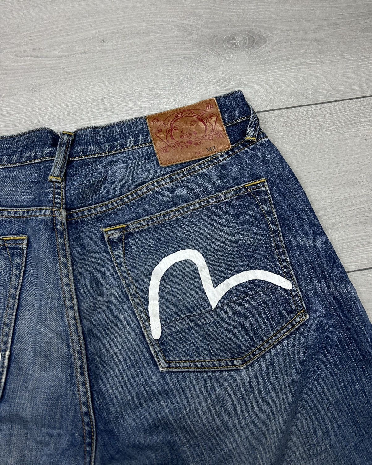 Japanese Brand × Vintage Evisu Vintage denim jeans size 34 Size US 34 / EU 50 - 4 Thumbnail