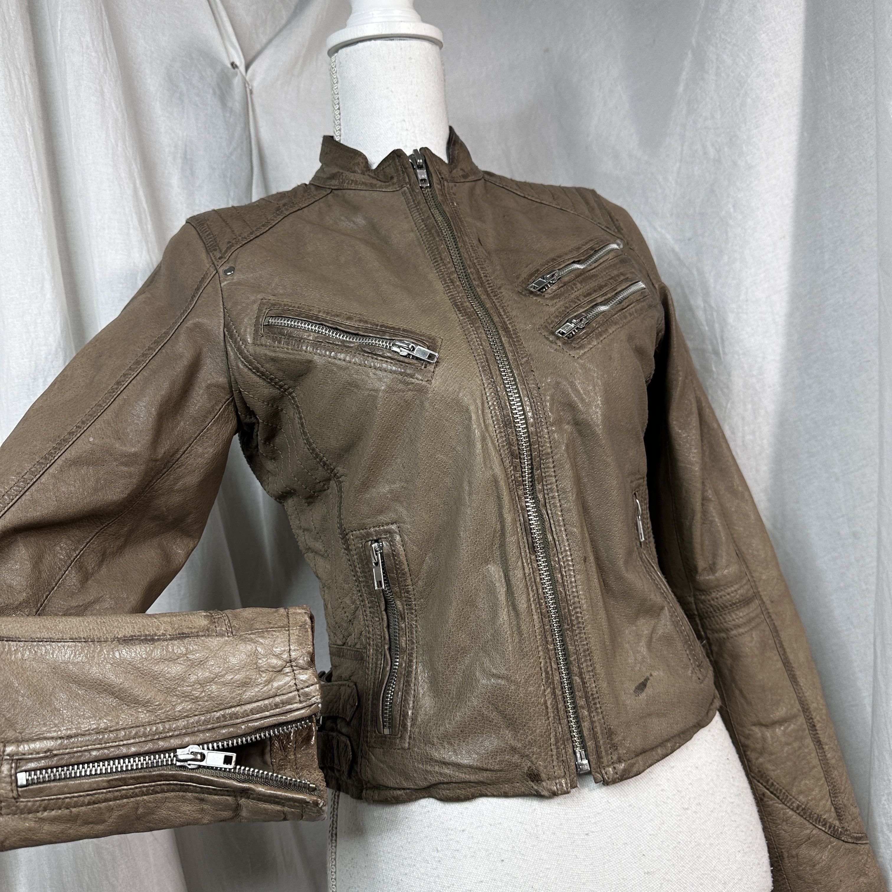 Vintage Women's Leather Jacket Vintage Size S / US 4 / IT 40 - 8 Thumbnail
