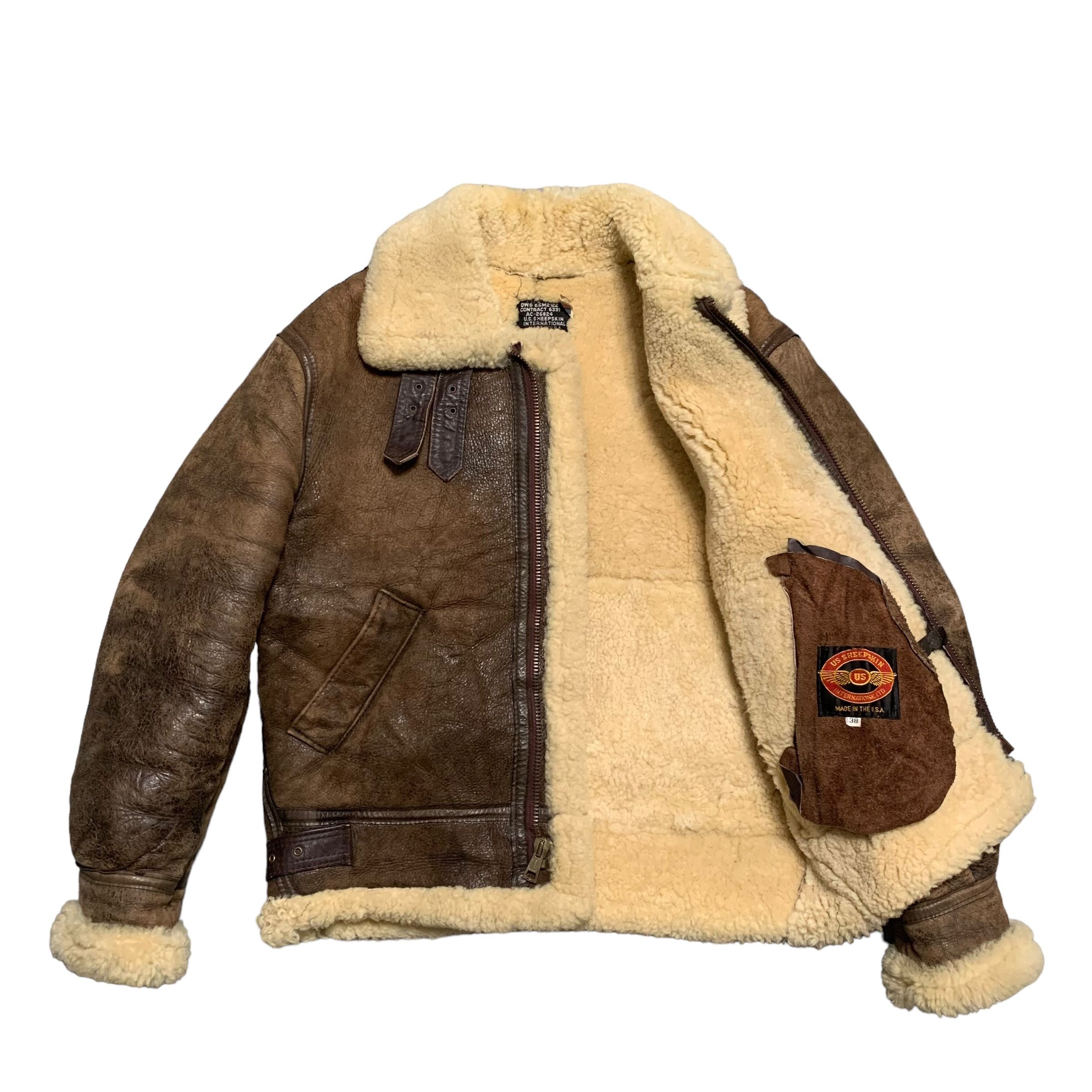 Other Vintage US Sheepskin International B3 Jacket Made In USA Size US M / EU 48-50 / 2 - 6 Thumbnail