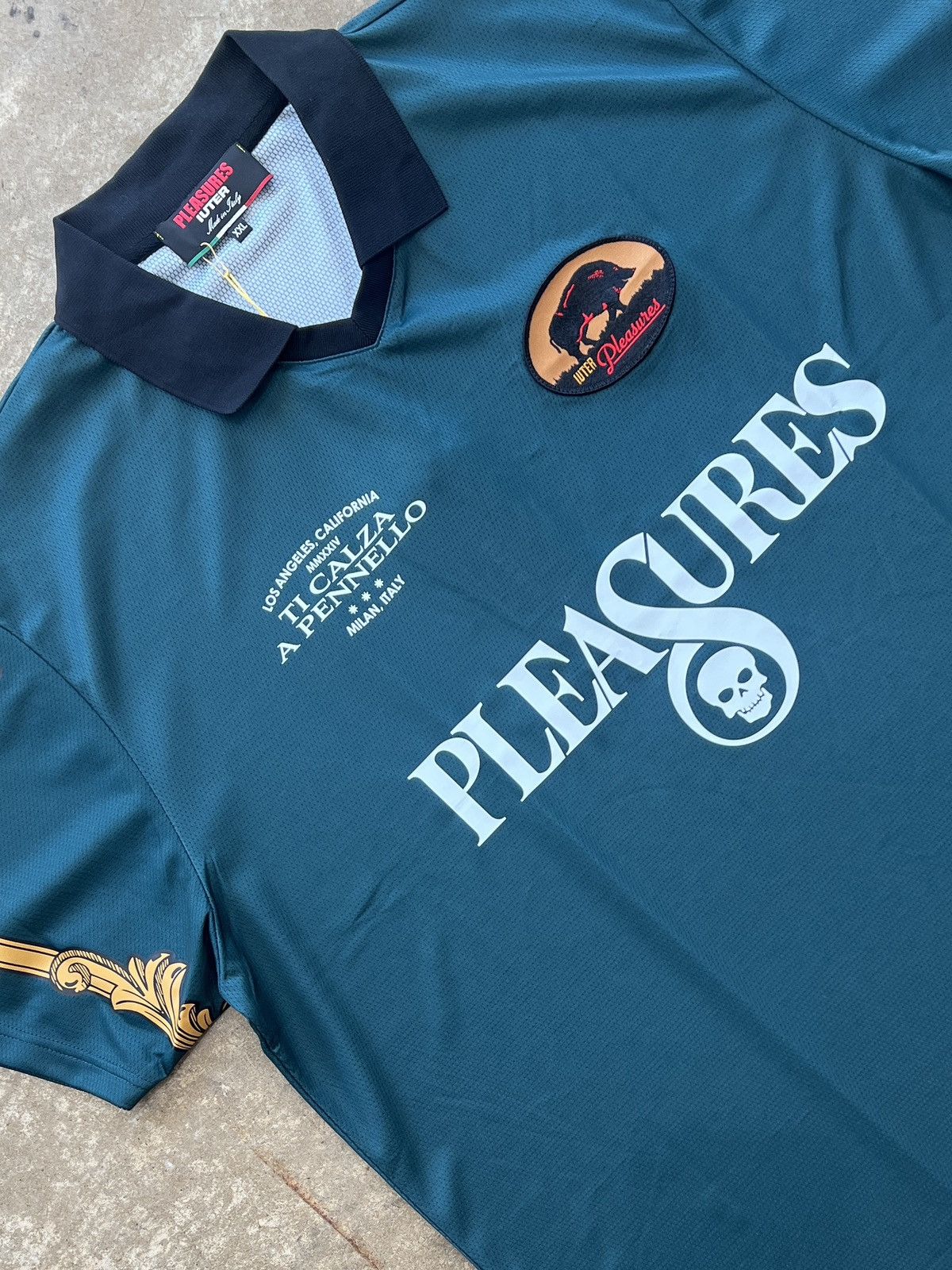 Pleasures Pleasures x Iuter Carlo Soccer Jersey 2XL Size US XXL / EU 58 / 5 - 1 Thumbnail
