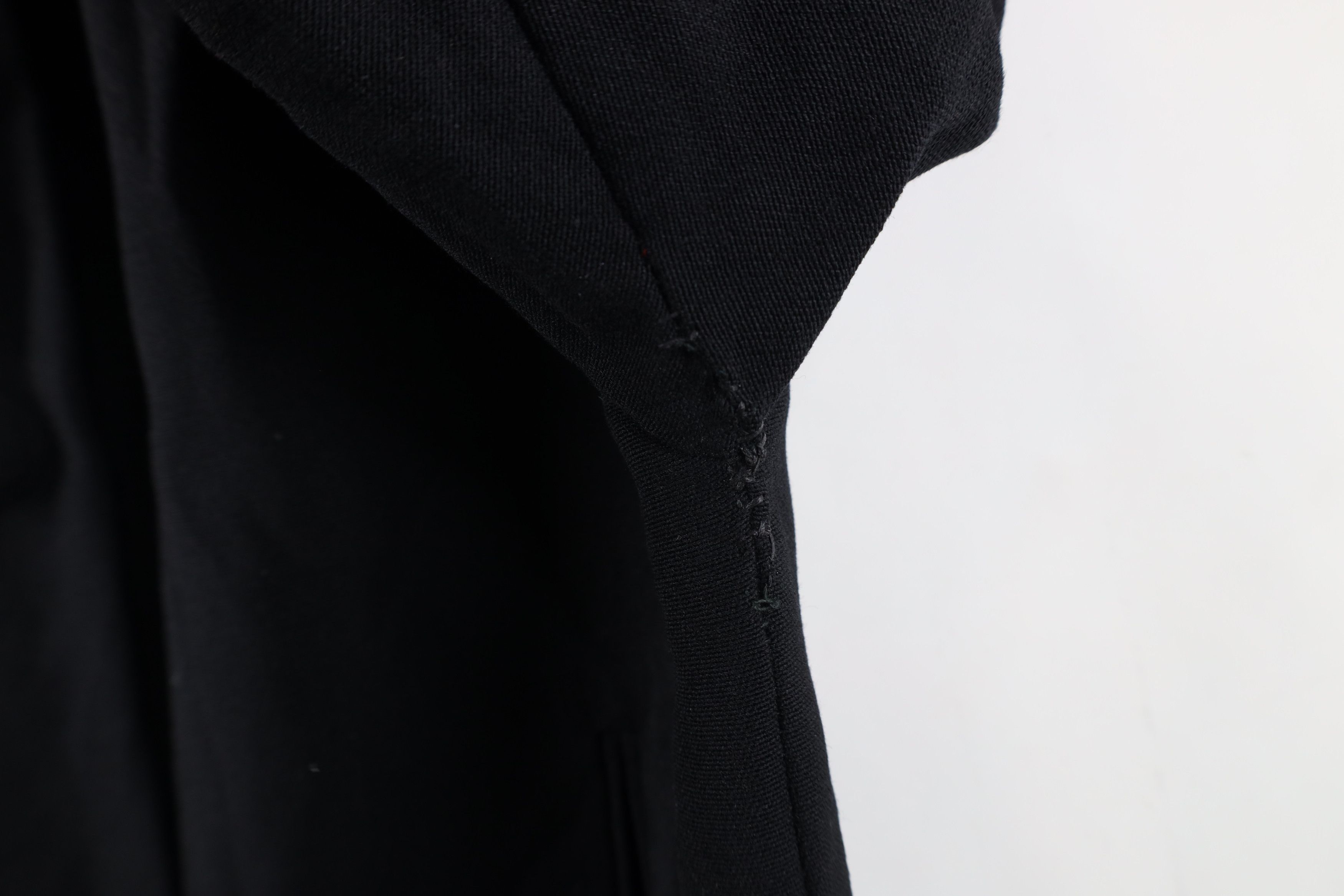Vintage Vintage 50s Rockabilly Gabardine Wool Coat Jacket Black USA Size L / US 10 / IT 46 - 7 Thumbnail