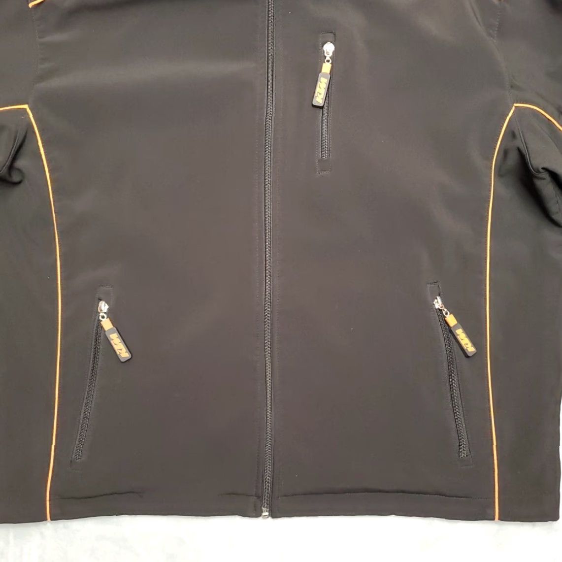 Vintage KTM Jacket Mens M Black Softshell Zip Up Big Sky Motorsports Racing Motorcycle Shirt Size US M / EU 48-50 / 2 - 2 Thumbnail