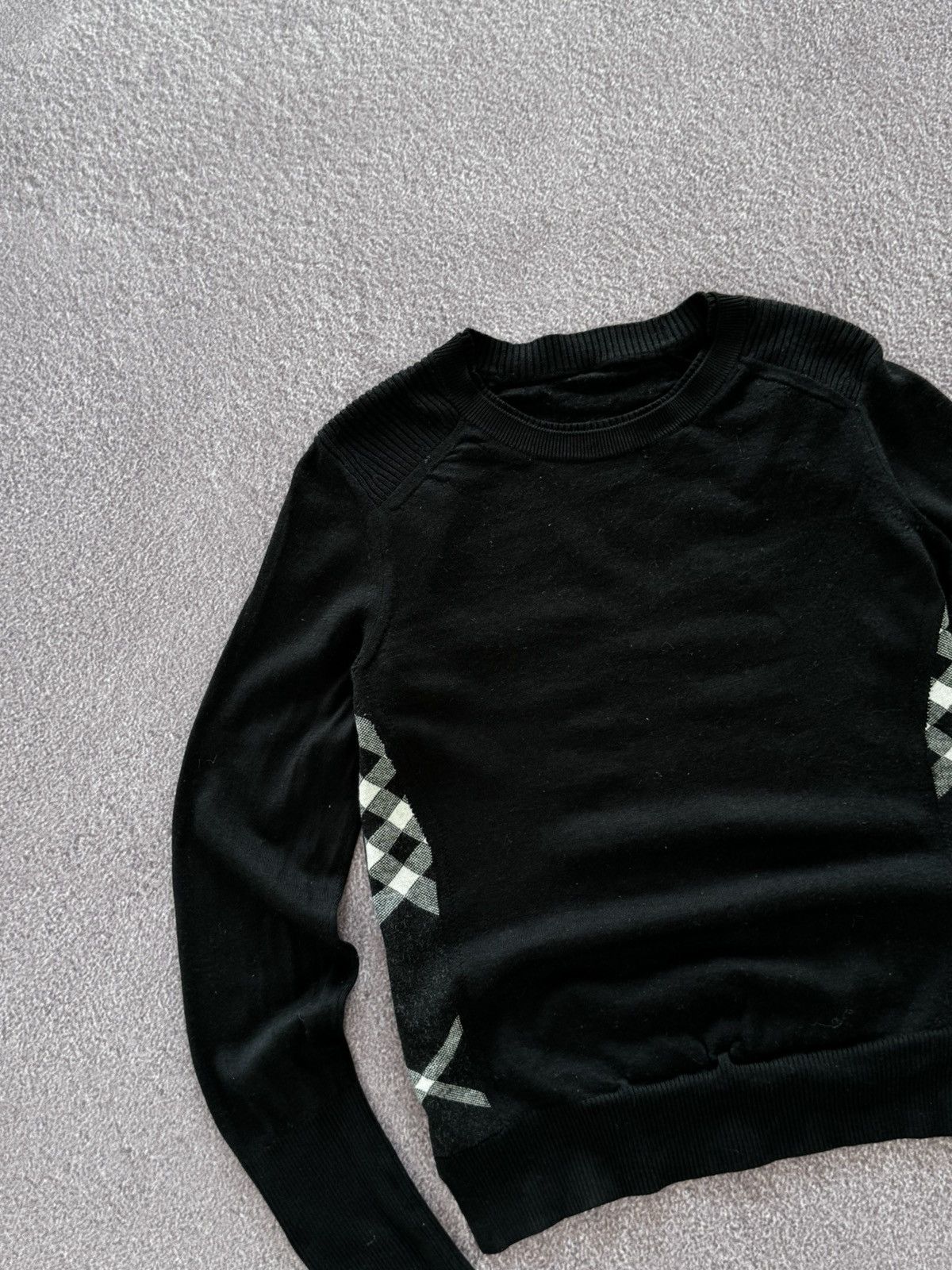 Burberry 00s Burberry Nova Check Luxury Knit Sweater Size S / US 4 / IT 40 - 4 Thumbnail