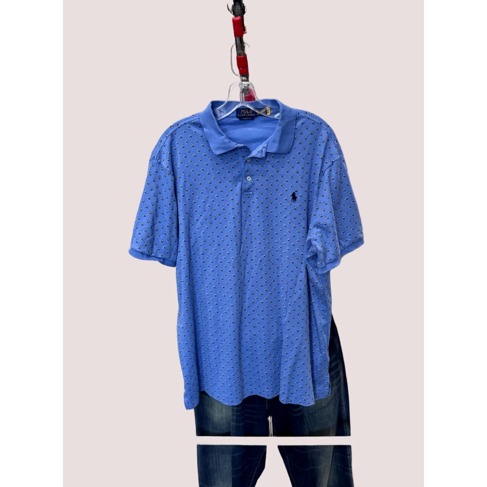 Polo Ralph Lauren Polo Ralph Lauren POLO SHIRT XL Blue Paisley Pattern Mens Size US XL / EU 56 / 4 - 1 Thumbnail