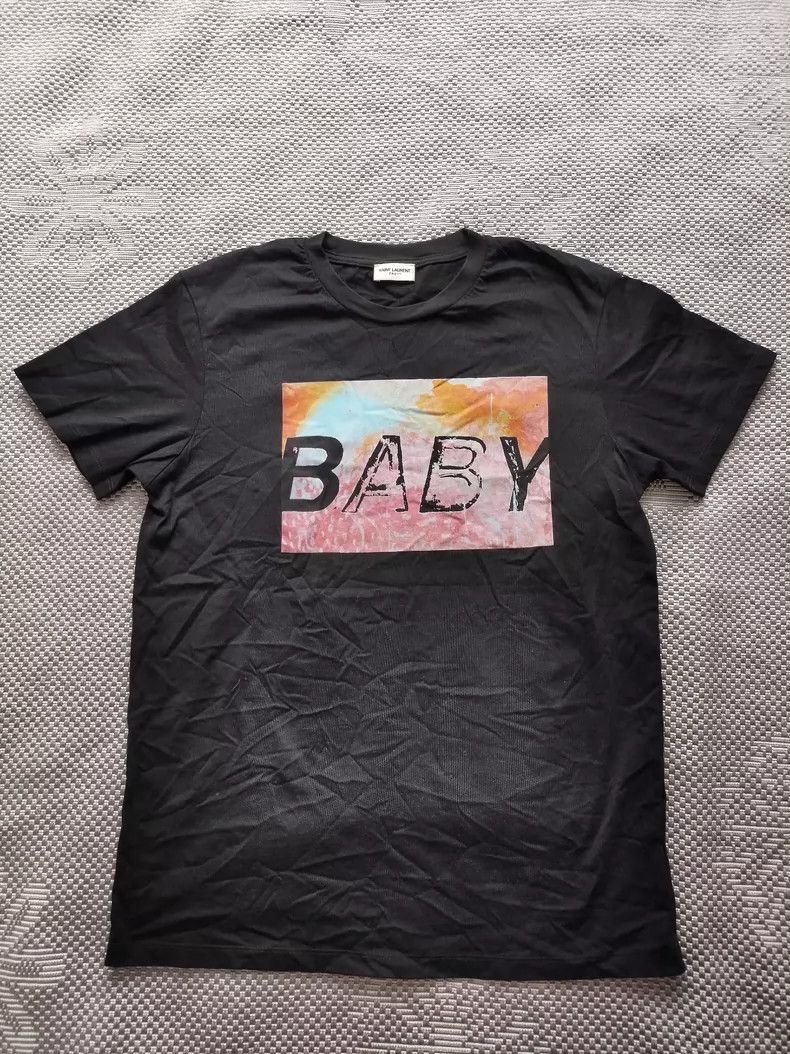 Saint Laurent Paris Saint laurent paris Baby printed short sleeves 2506-Nextarr Size US S / EU 44-46 / 1 - 1 Thumbnail