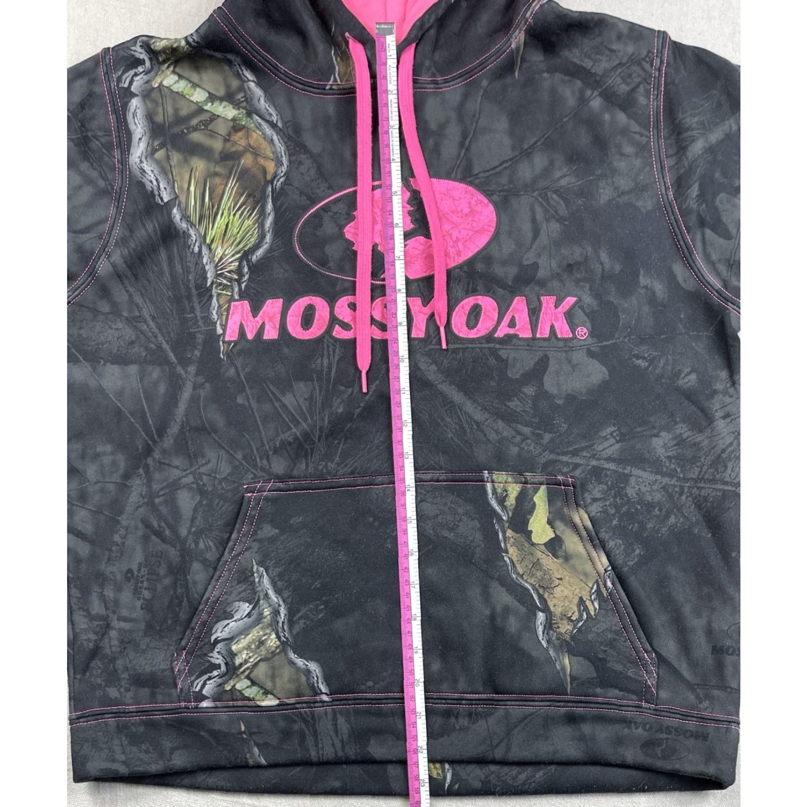 Vintage Mossy Oak Breakup Camo Hoodie Pink Logo Women’s Medium Hunting Womens Size M / US 6-8 / IT 42-44 - 6 Thumbnail