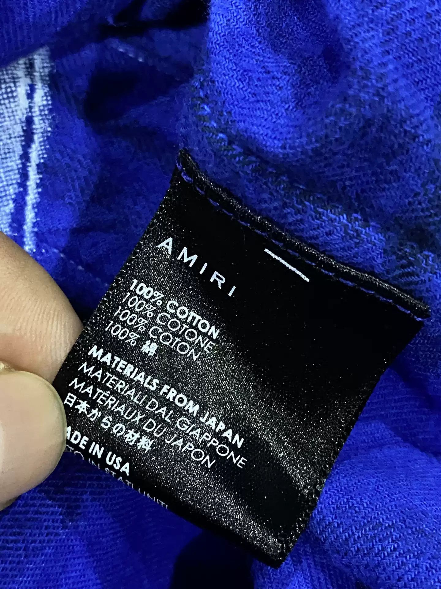 Amiri AMIRI Shark Checked Shirt-2506 Size US S / EU 44-46 / 1 - 4 Thumbnail