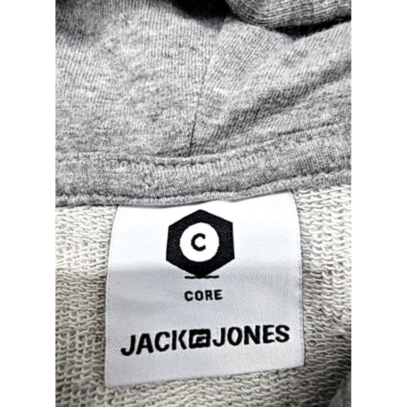 Jack & Jones Jack & Jones Men’s Graphic Hoodie M Grey Organic Cotton Relaxed Fit Size US M / EU 48-50 / 2 - 3 Thumbnail