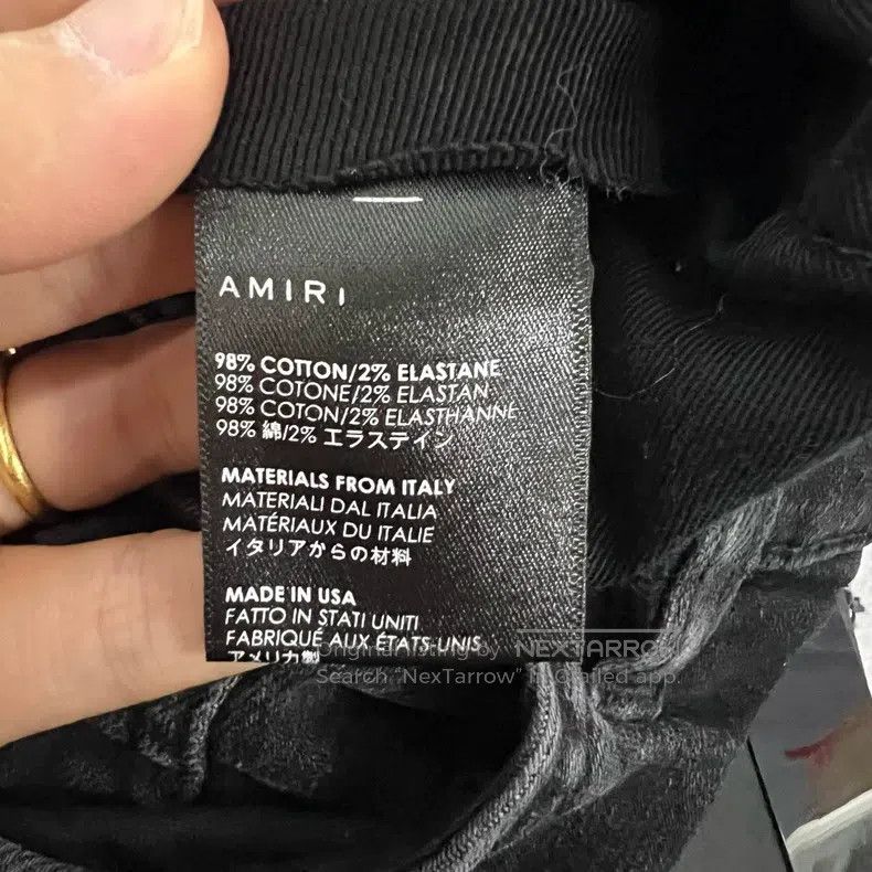 Amiri Amiri Size 31 Black destroys jeans. Size US 31 - 4 Thumbnail