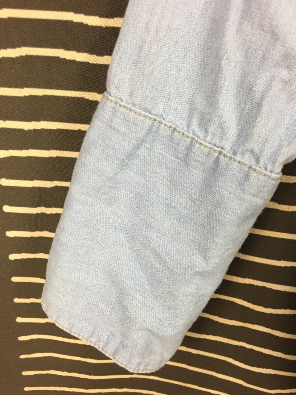 Japanese Brand CIROI by Egoist Light Wash Denim-Look Chambray Workshirt Size US M / EU 48-50 / 2 - 5 Thumbnail