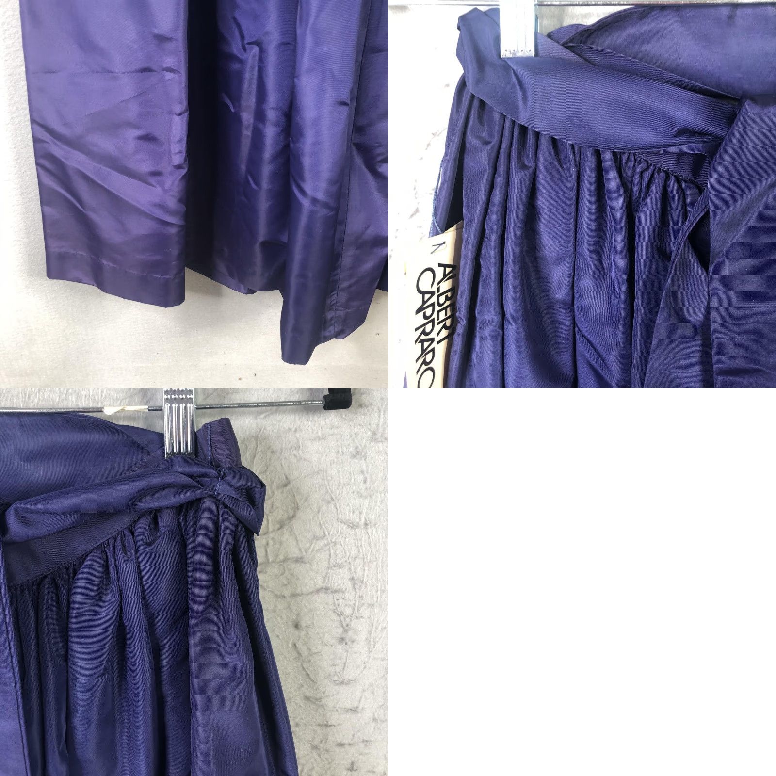 Vintage VINTAGE Albert Capraro Skirt Womens 10 Purple Maxi Belted Evening Formal 70s Size 32" / US 10 / IT 46 - 10 Thumbnail