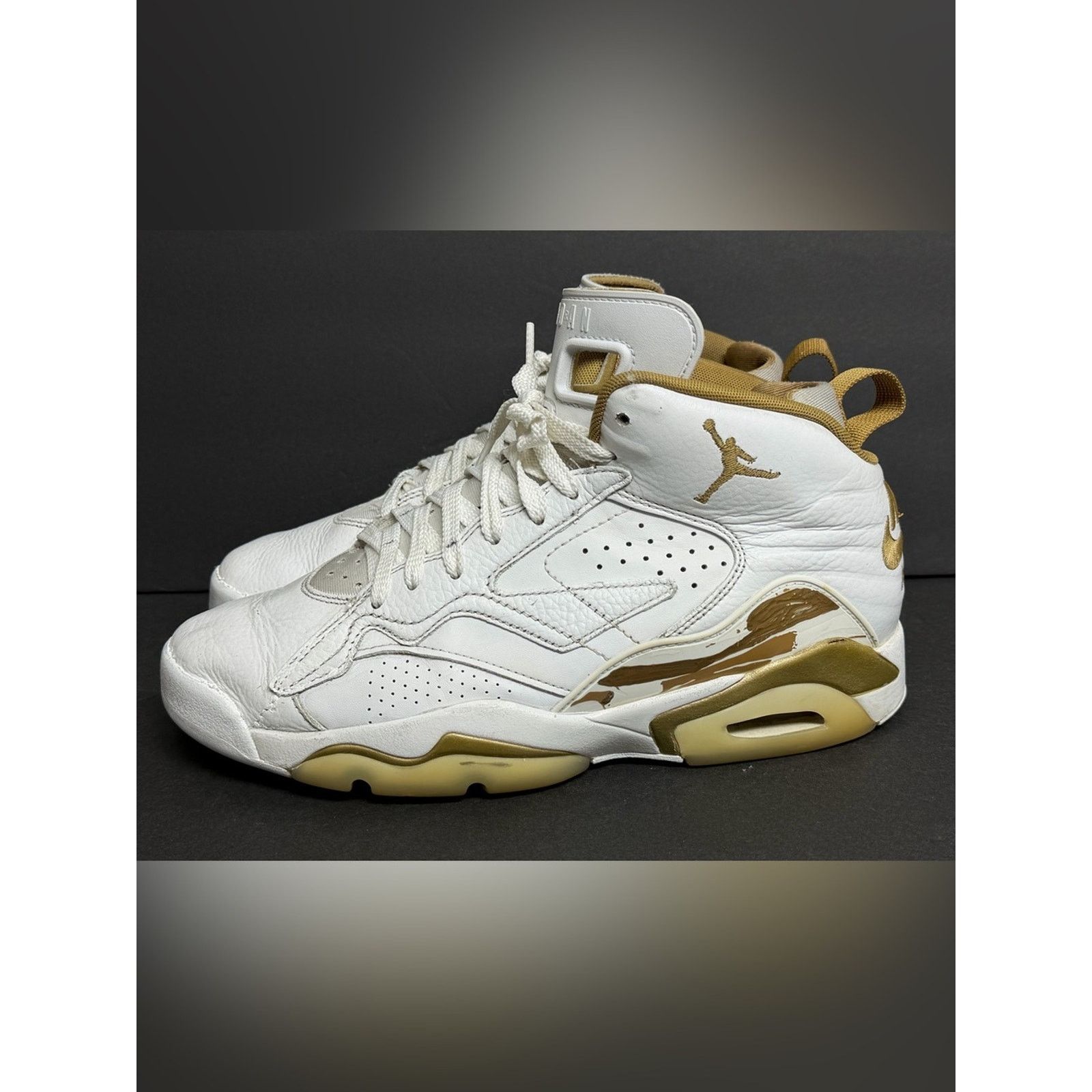 Jordan Brand Nike Jordan Jump Man MVP White Metallic Gold Sneakers Men’s Size US 9 / EU 42 - 1 Thumbnail