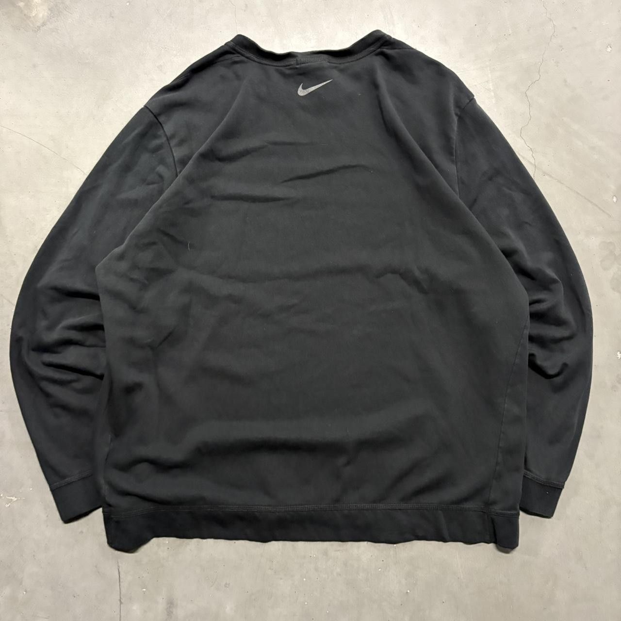 Nike Crazy Vintage Y2K/2000s Blank Nike Therma-Fit Black Yoga Crewneck Sweatshirt! Size US XL / EU 56 / 4 - 2 Thumbnail