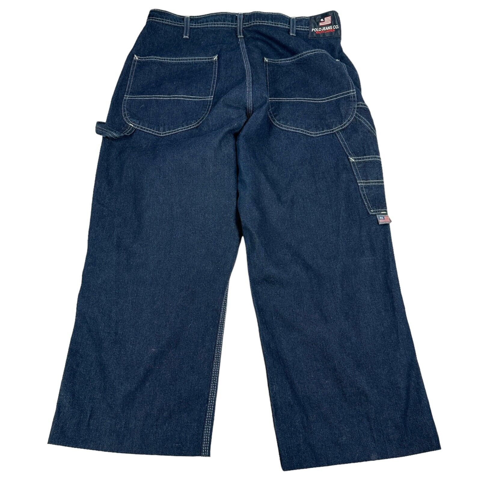 Polo Ralph Lauren Vintage Polo Sport Ralph Lauren Carpenter Jeans 34 x 25 Wide Size US 34 / EU 50 - 2 Thumbnail