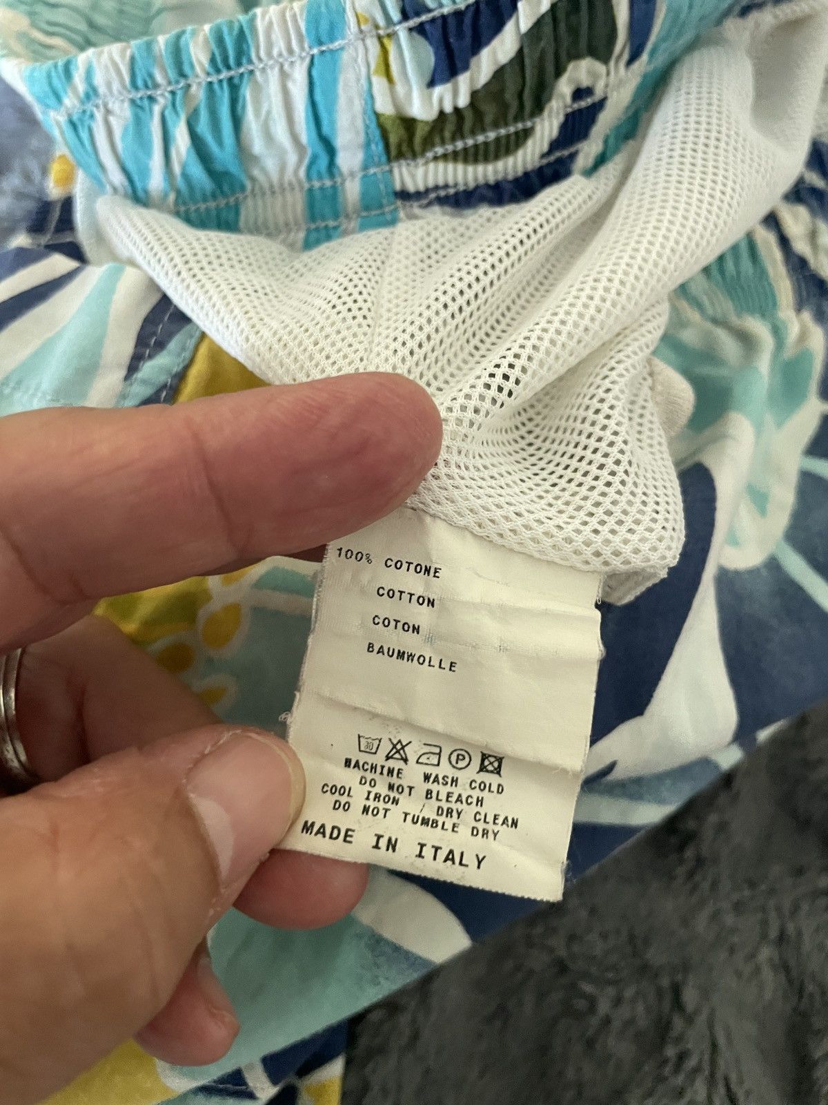 Etro Floral Drawstring Swim trunks Size US 34 / EU 50 - 8 Thumbnail