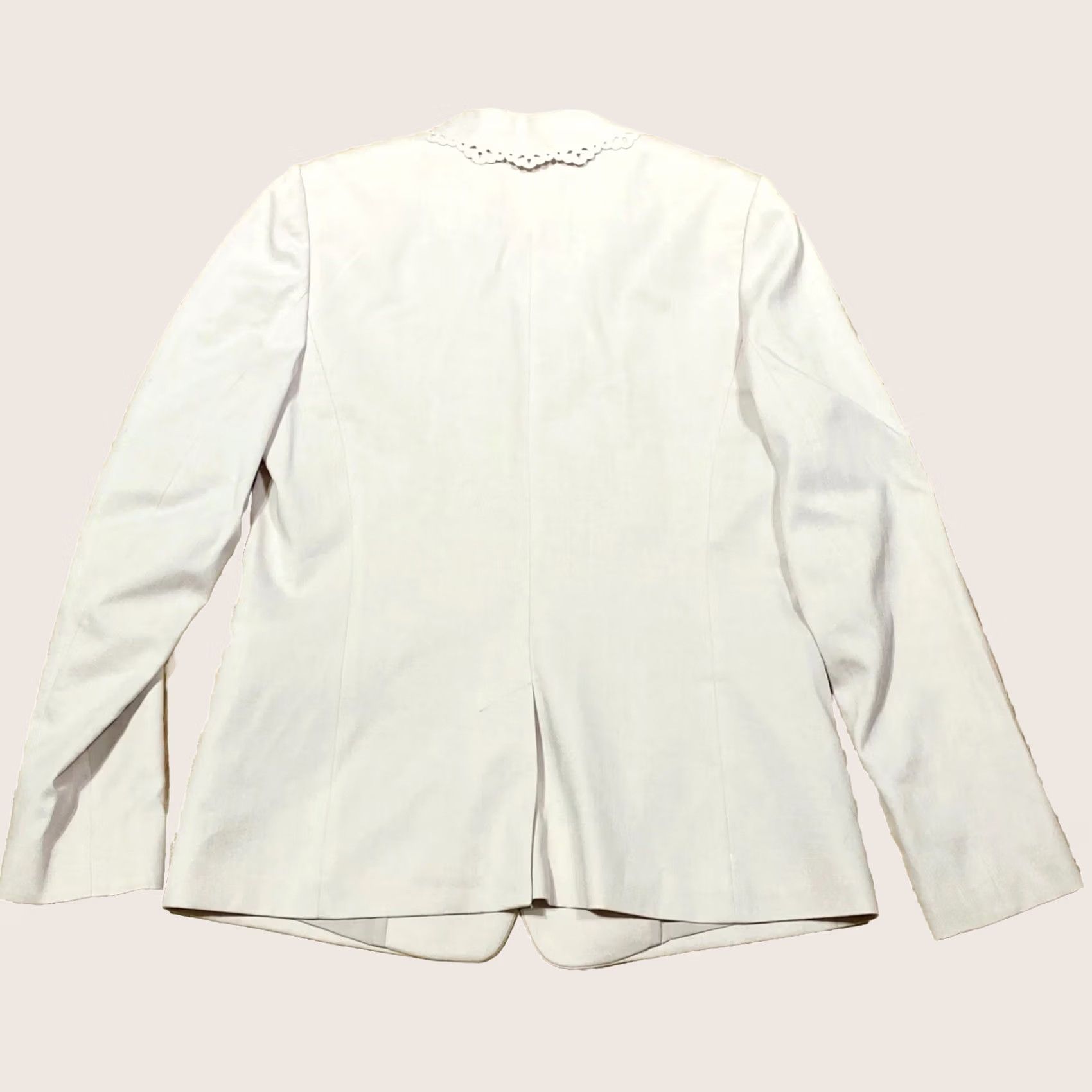 Vintage Hobbs Nw3 Blazer Jacket UK 10 Womens Very Pale Pink Tencel Material Blazer Jacket Size L / US 10 / IT 46 - 1 Thumbnail