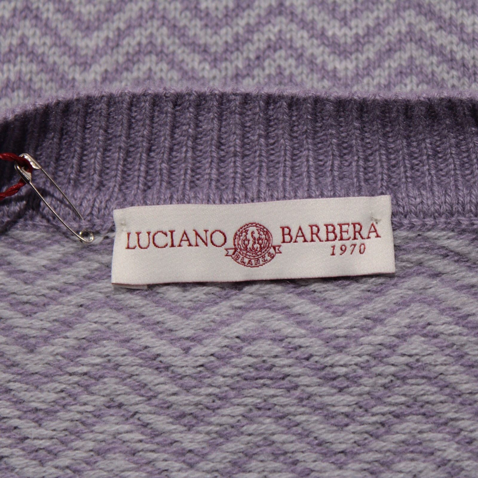 Luciano Barbera Luciano Barbera Sweater Size US XL in Purple Size US XL / EU 56 / 4 - 7 Thumbnail