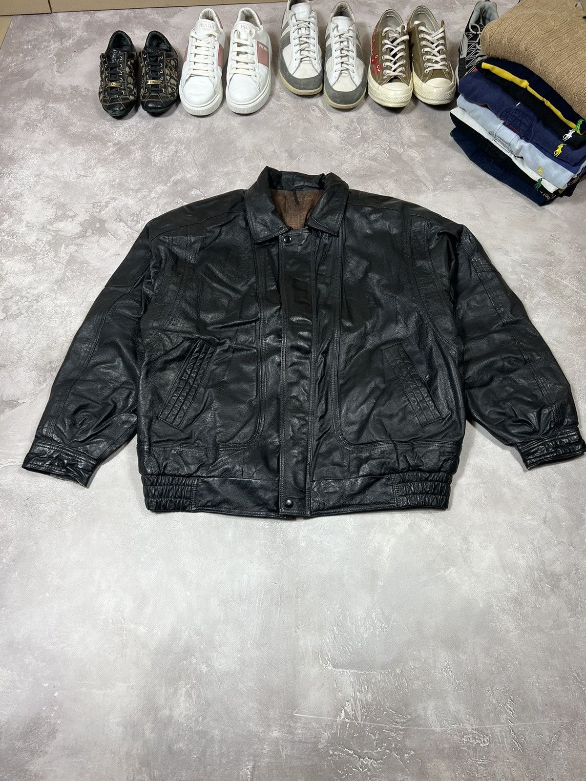 Vintage Vintage Y2k Leather Jacket Size US M / EU 48-50 / 2 - 2 Thumbnail