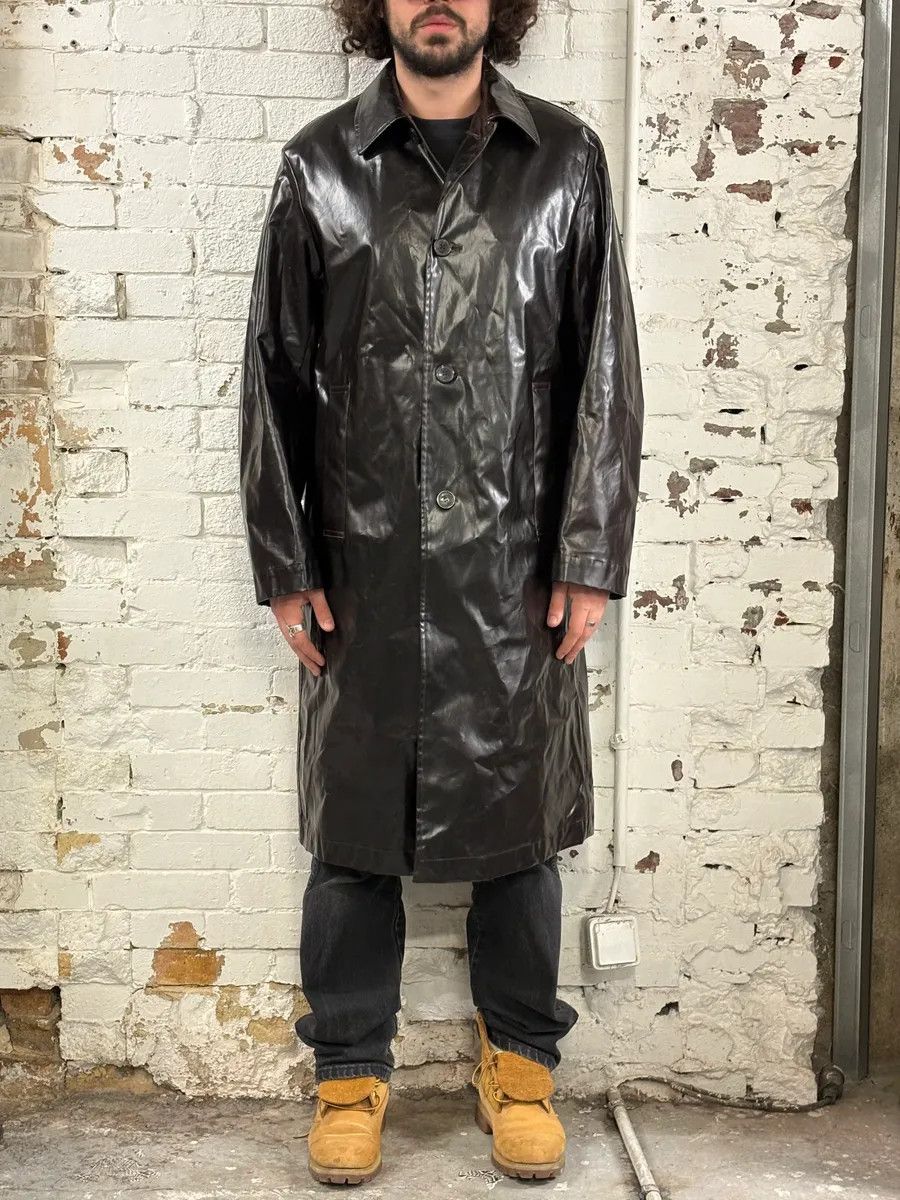 Dries Van Noten 2000s Dries van Noten Oversized Dark Brown Trenchcoat Size US M / EU 48-50 / 2 - 2 Thumbnail