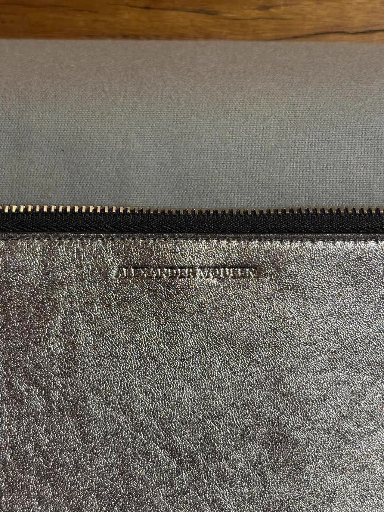 Alexander McQueen Alexander McQueen 16SS Silver Skull Zipper Pull Clutch Ｑ25 Size ONE SIZE - 4 Thumbnail