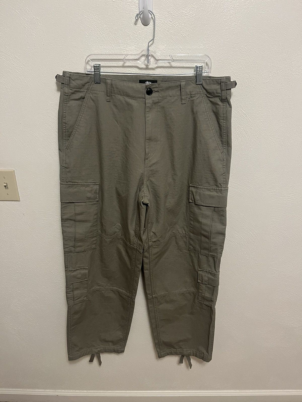 image of Stussy Surplus Cargo Pants in Olive, Men's (Size 34)